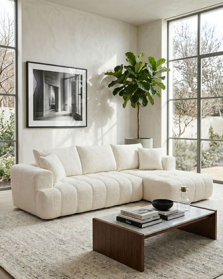 Sofás POP UP! Sofá chaise longue OAKLAND embalado a vácuo