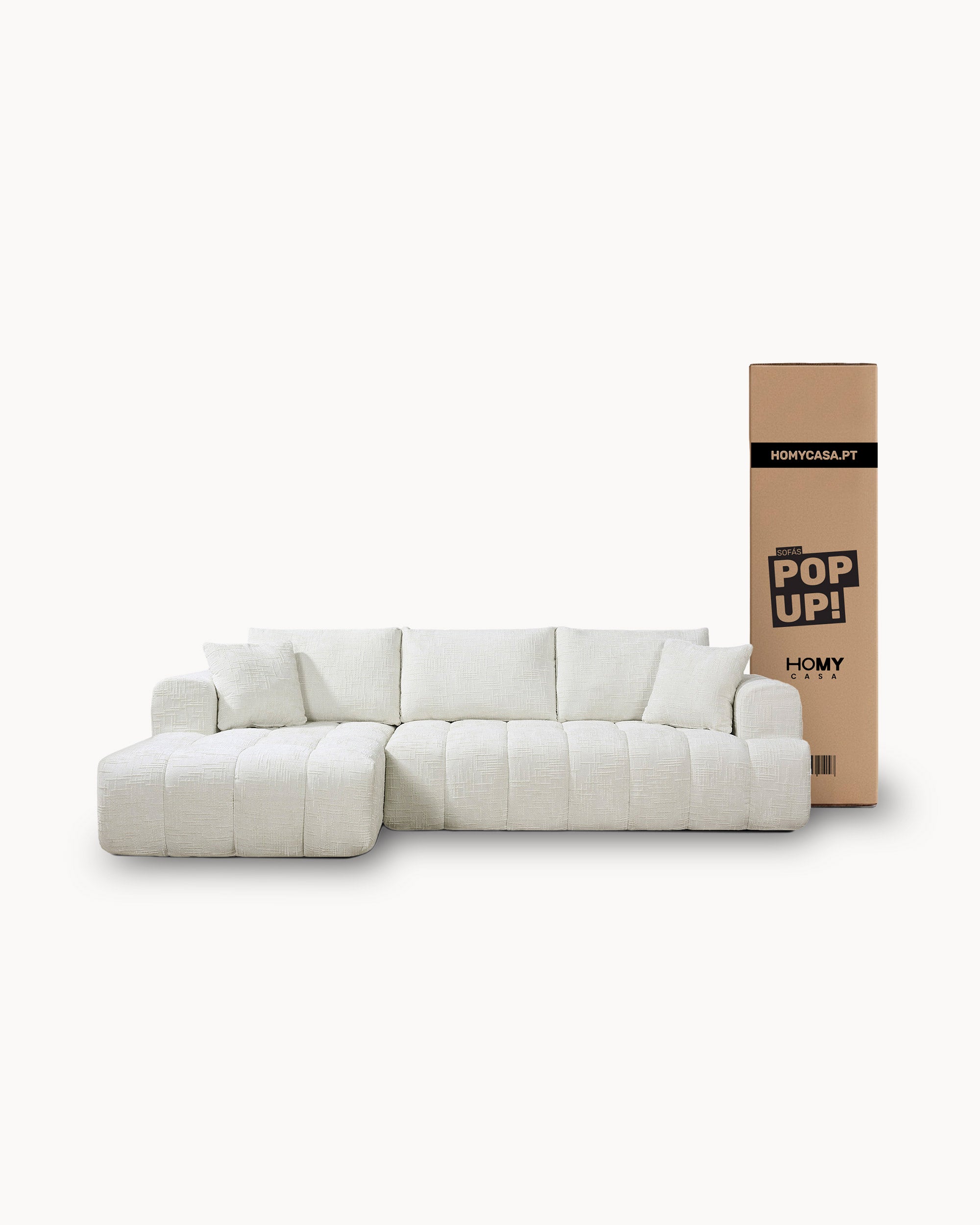 POP UP sofas! OAKLAND chaise longue sofa vacuum-packed