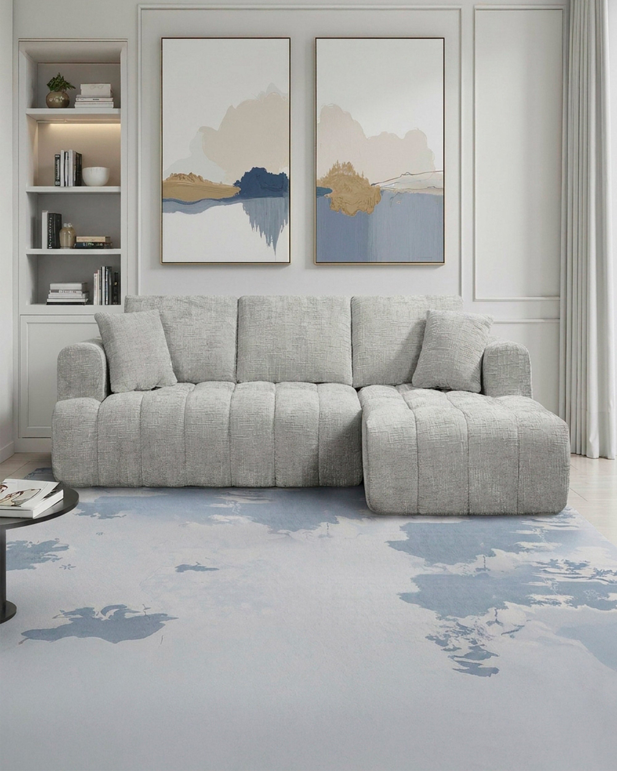 POP UP sofas! OAKLAND chaise longue sofa vacuum-packed