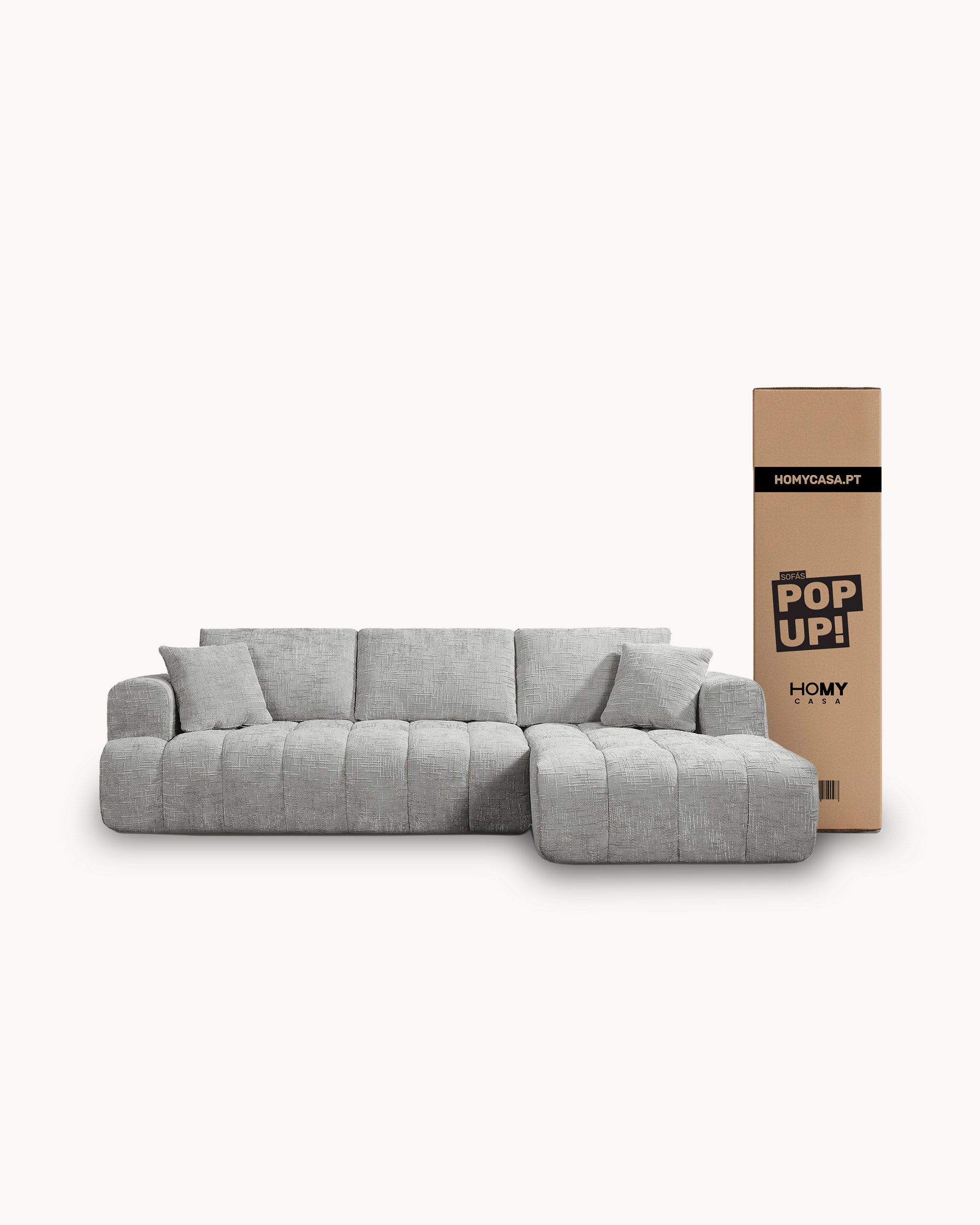 POP UP sofas! OAKLAND chaise longue sofa vacuum-packed