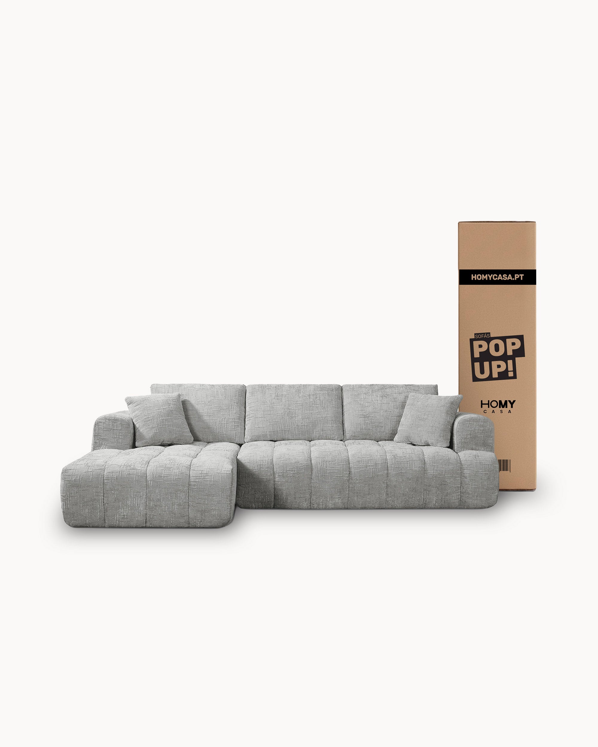 POP UP sofas! OAKLAND chaise longue sofa vacuum-packed