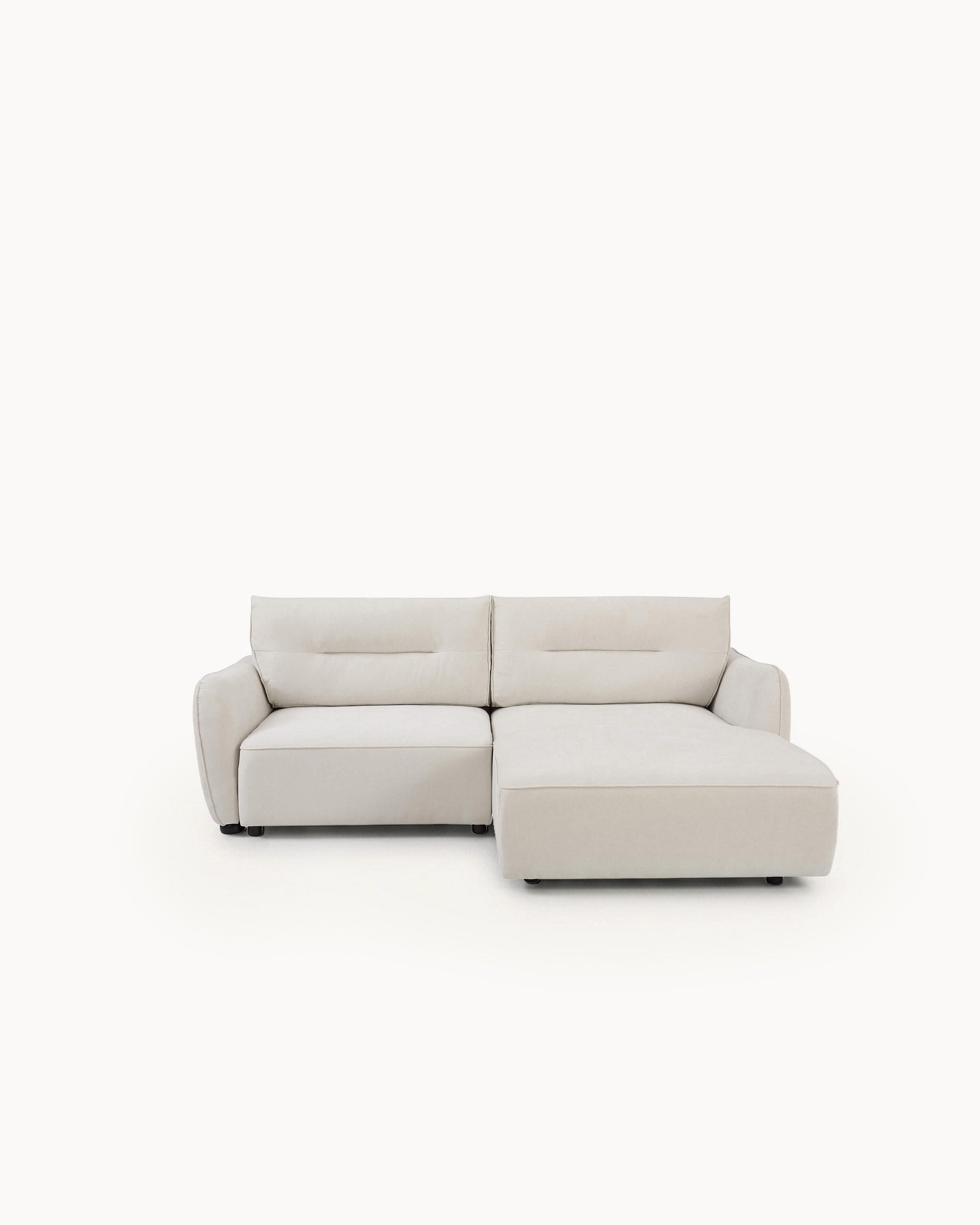 MELORIE chaise longue sofa with bed and storage
