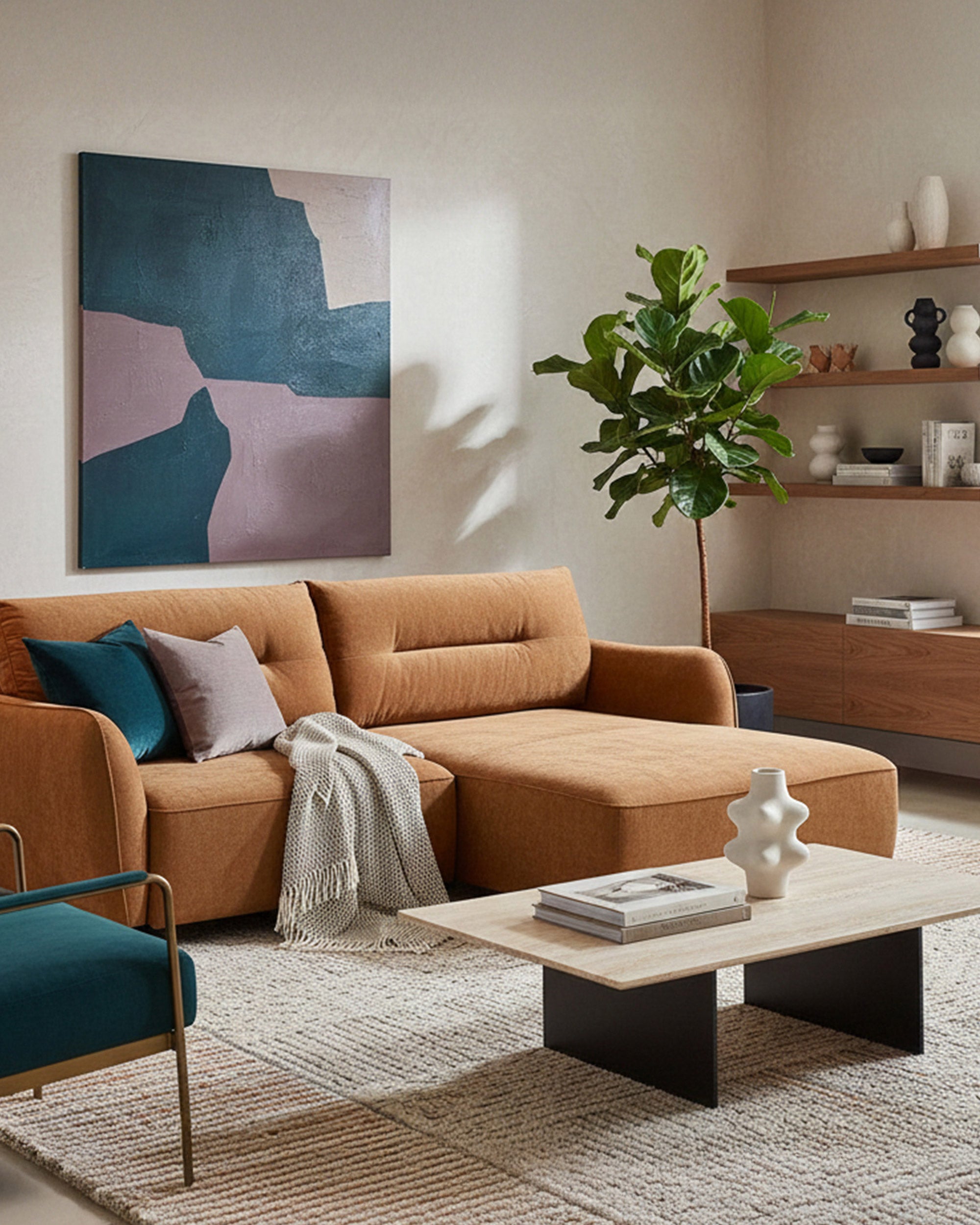 MELORIE chaise longue sofa with bed and storage