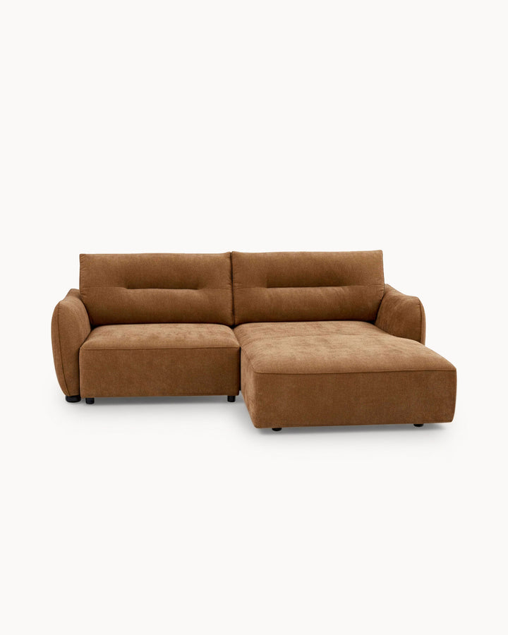 Sofá chaise longue MELORIE con cama y arcón