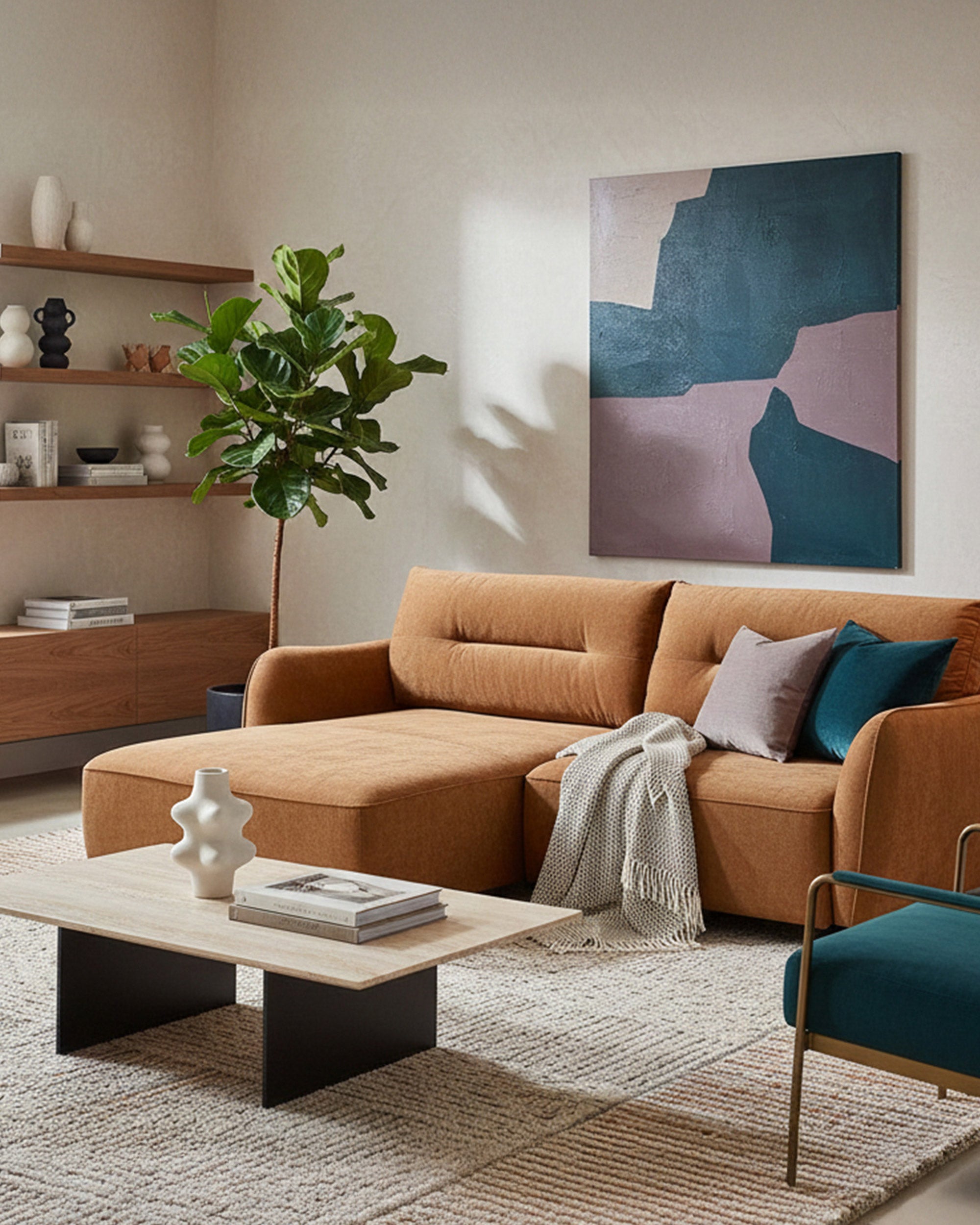 MELORIE chaise longue sofa with bed and storage