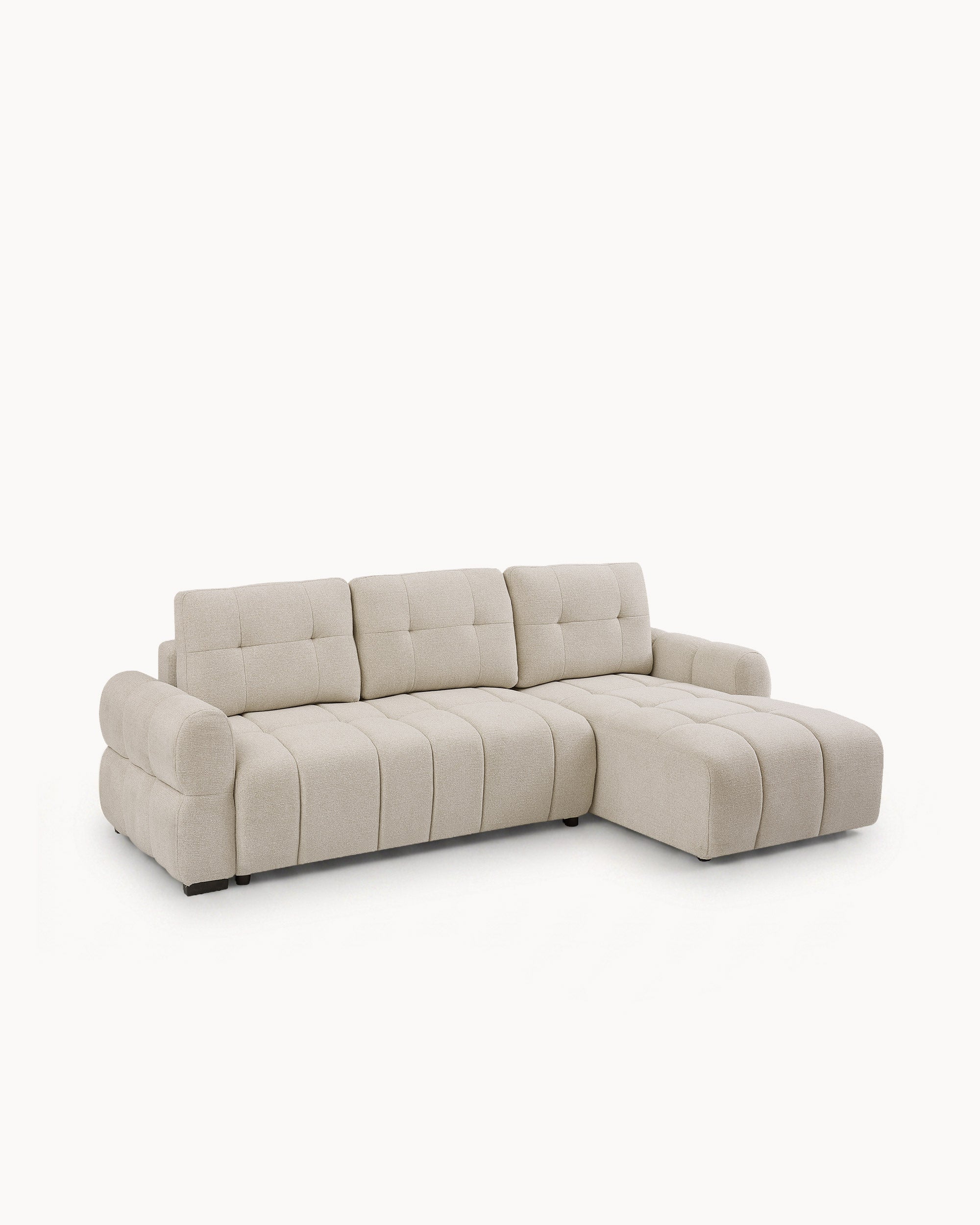 RAYLA chaise longue sofa bed with storage