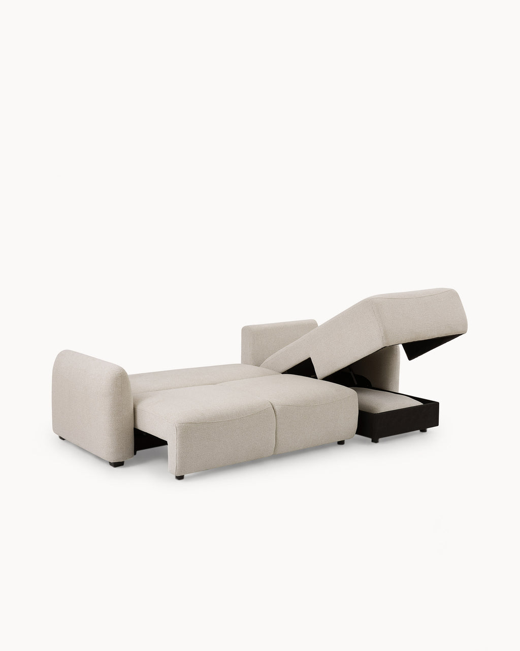 Sofá chaise longue TALLES com cama e baú