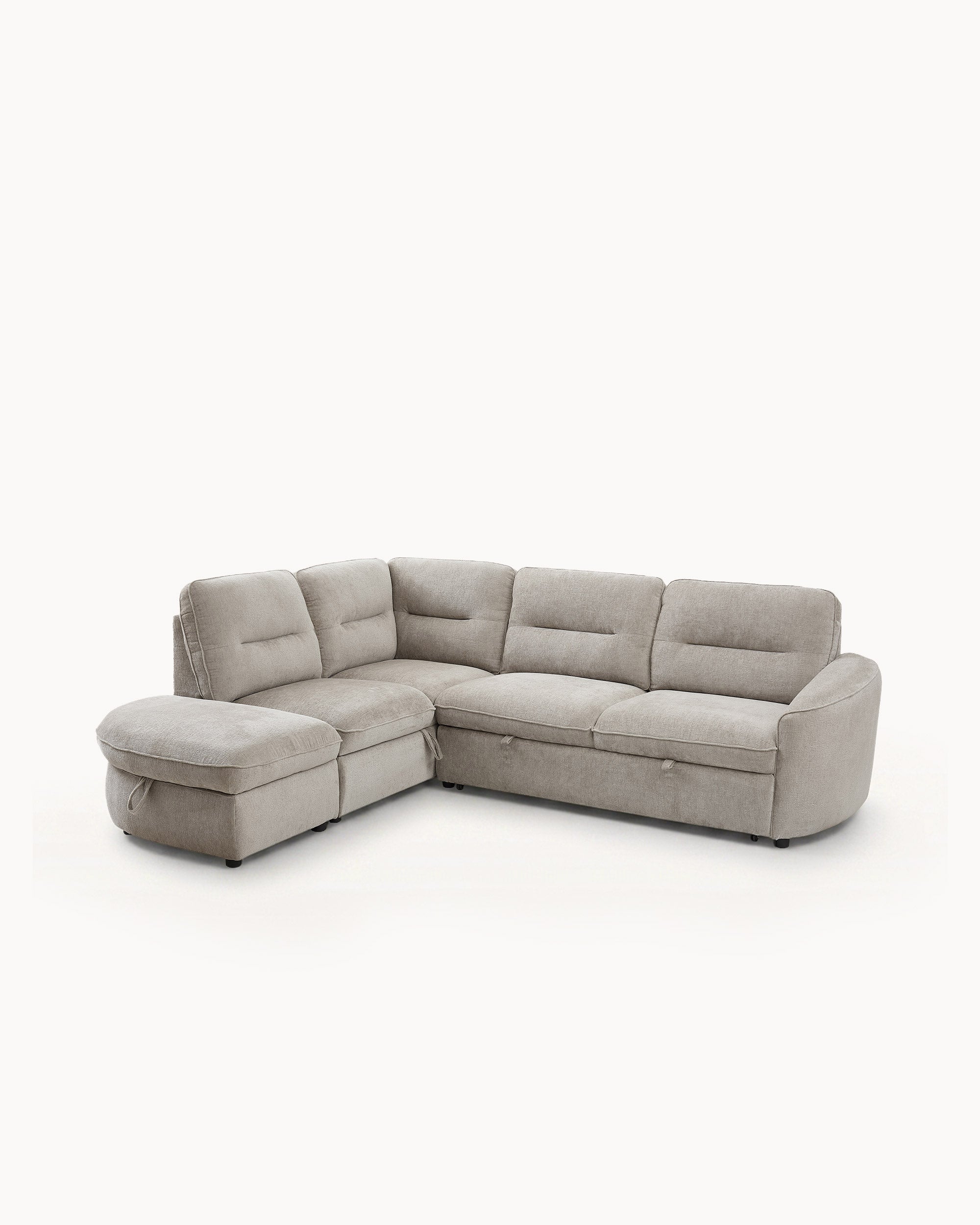 VIANA corner sofa with bed and storage chest