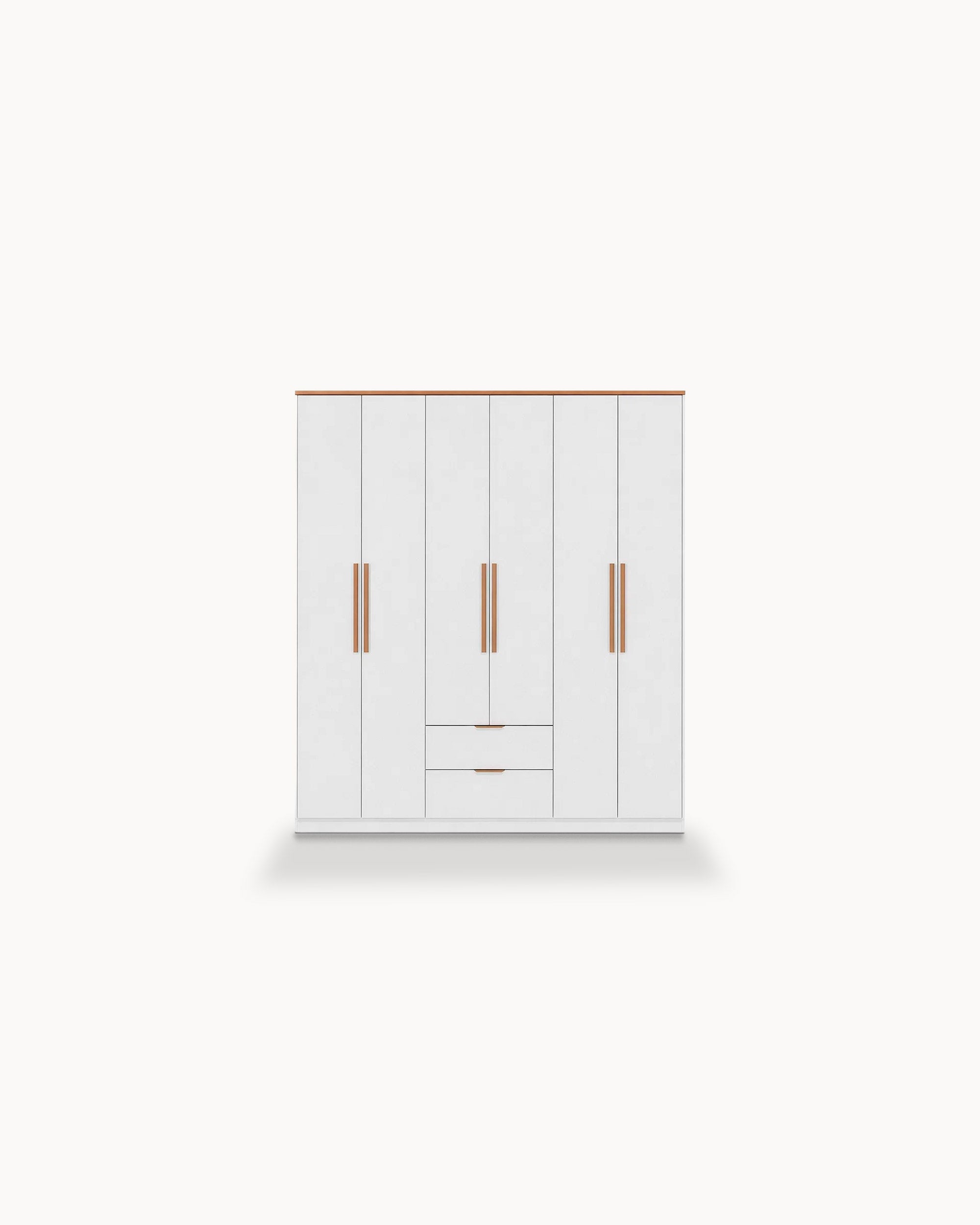 ALENA Wardrobe with 6 doors and 2 drawers
