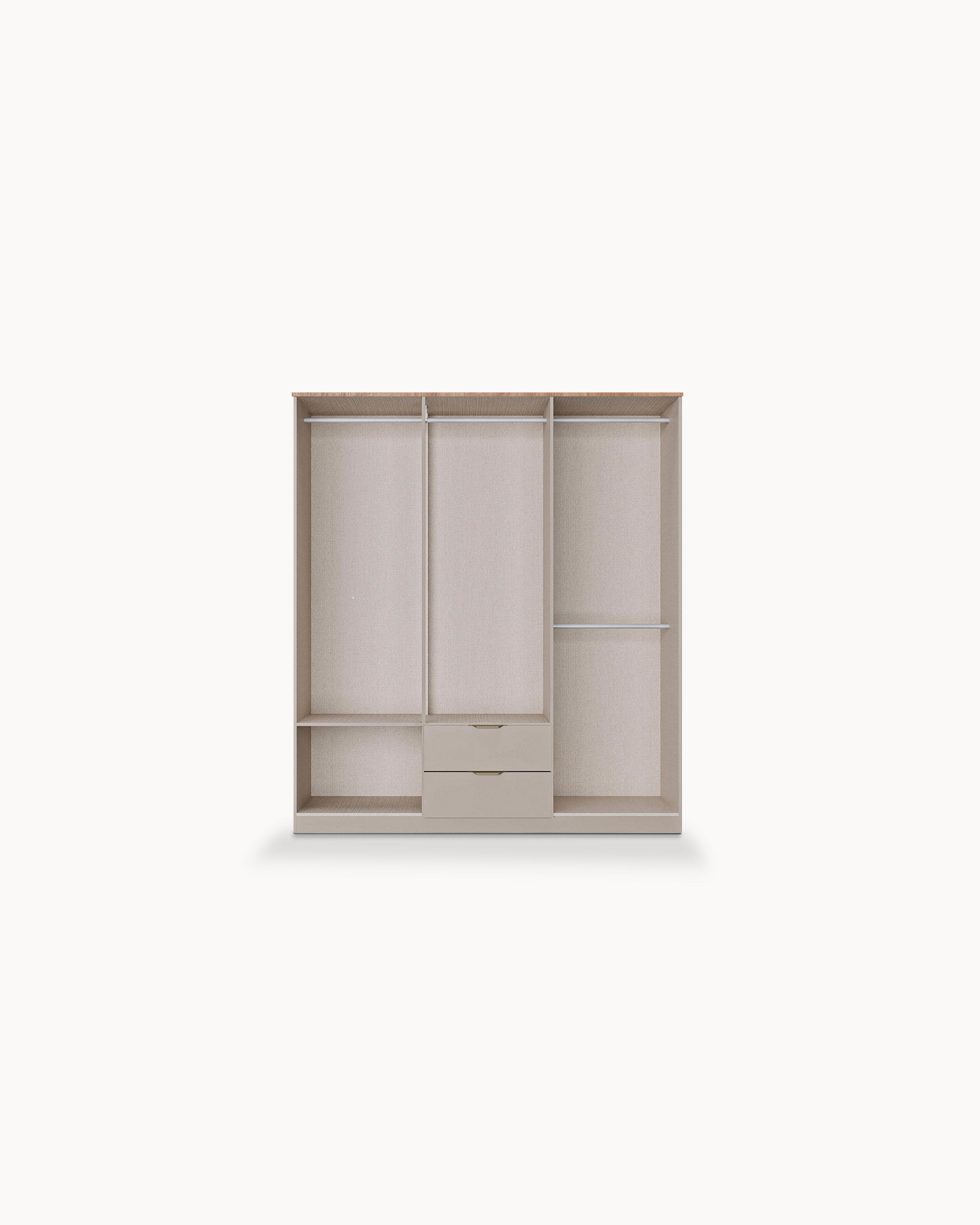 ALENA Wardrobe with 6 doors and 2 drawers