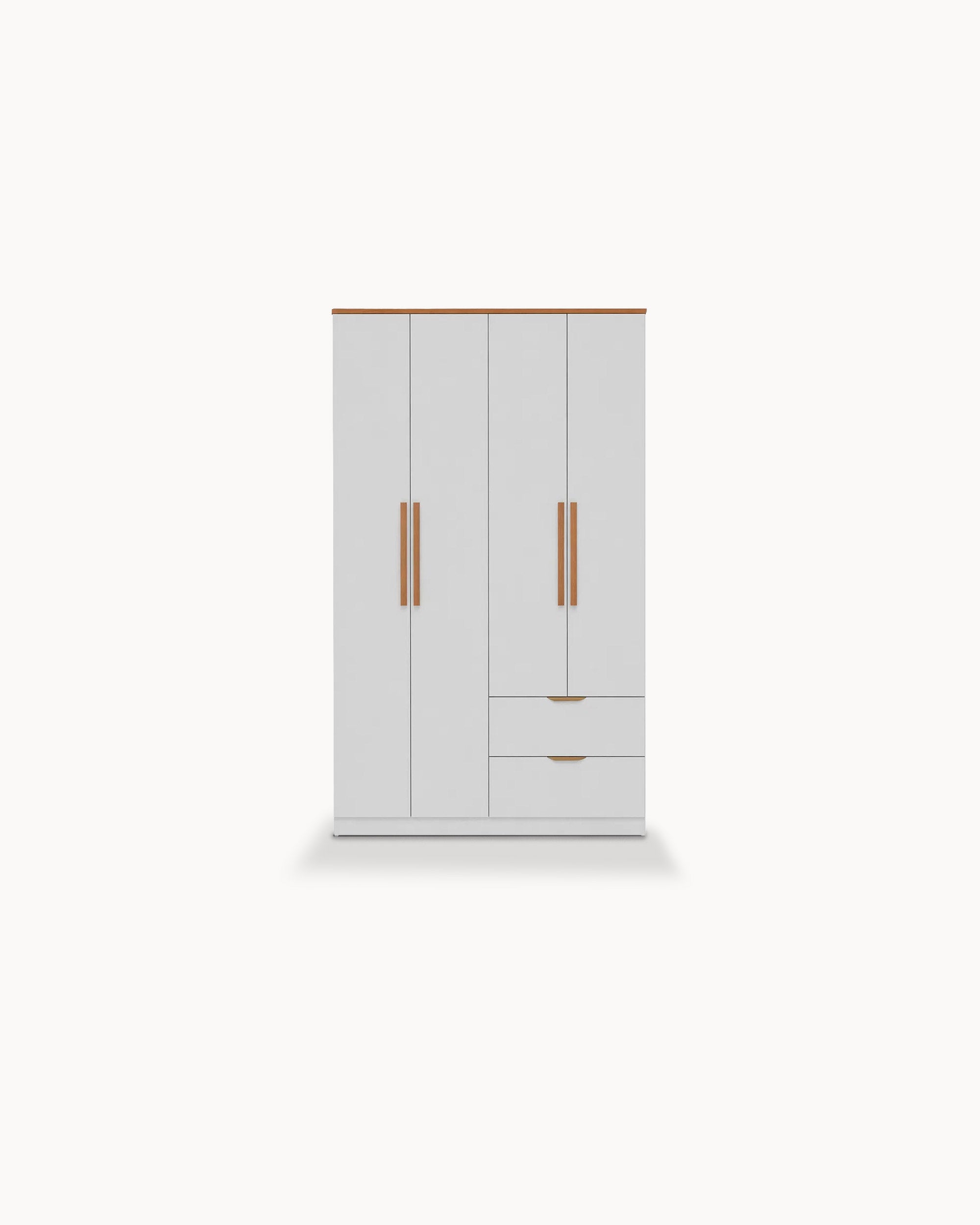 ALENA Wardrobe with 4 doors and 2 drawers