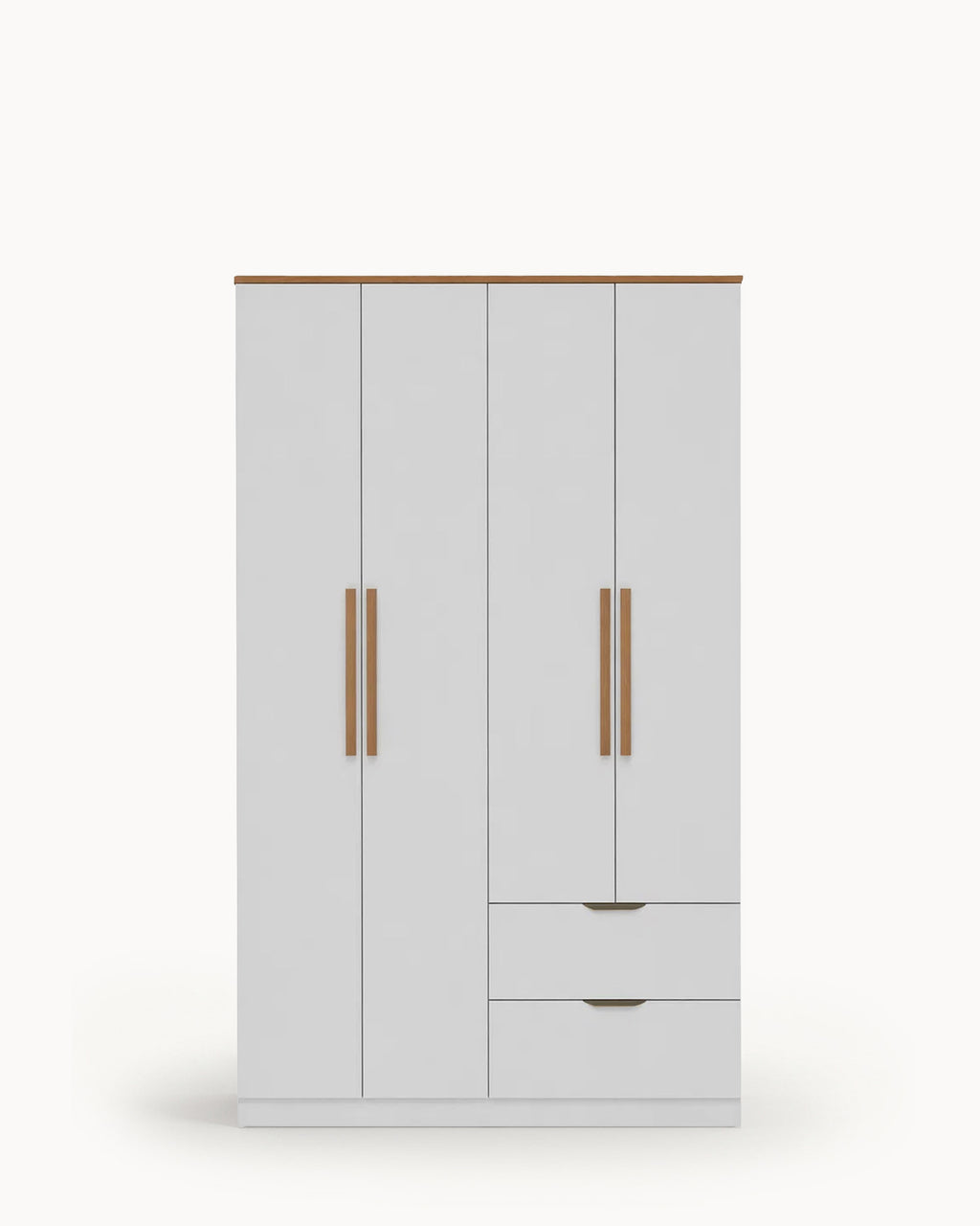ALENA Wardrobe with 4 doors and 2 drawers