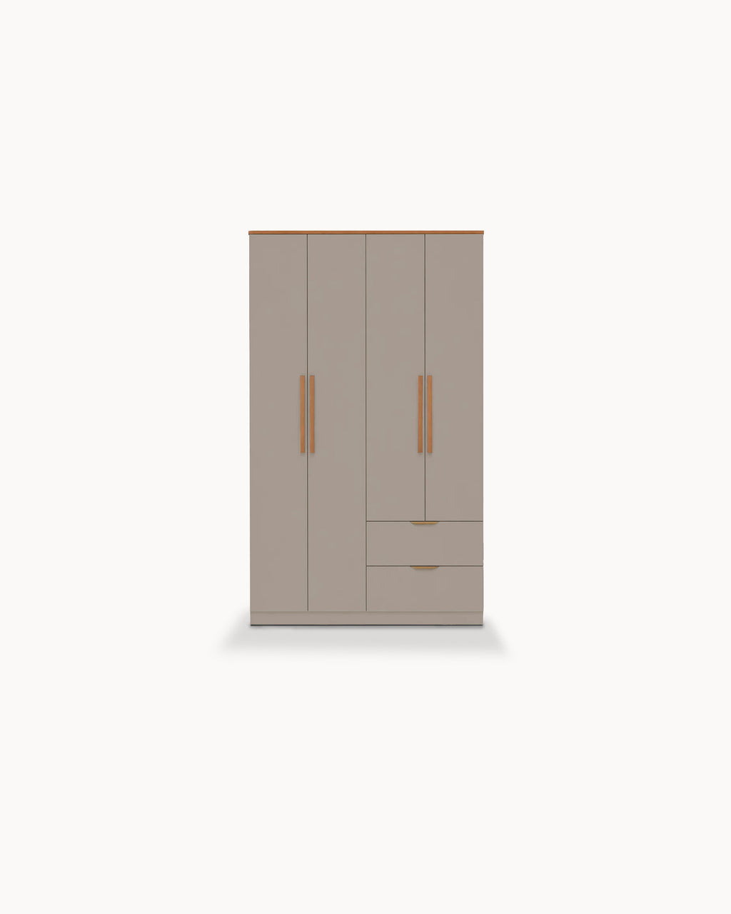 ALENA Wardrobe with 4 doors and 2 drawers