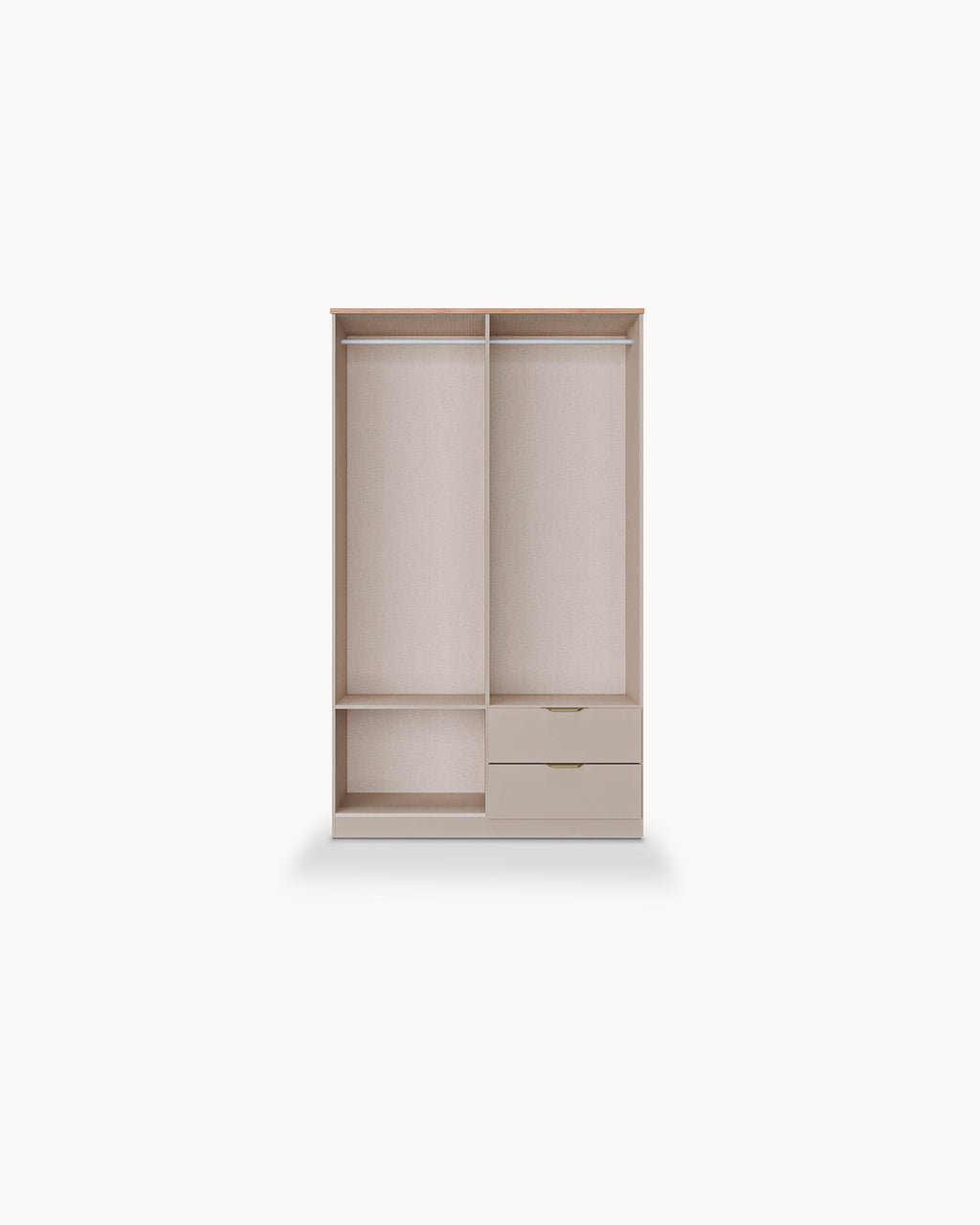 ALENA Wardrobe with 4 doors and 2 drawers