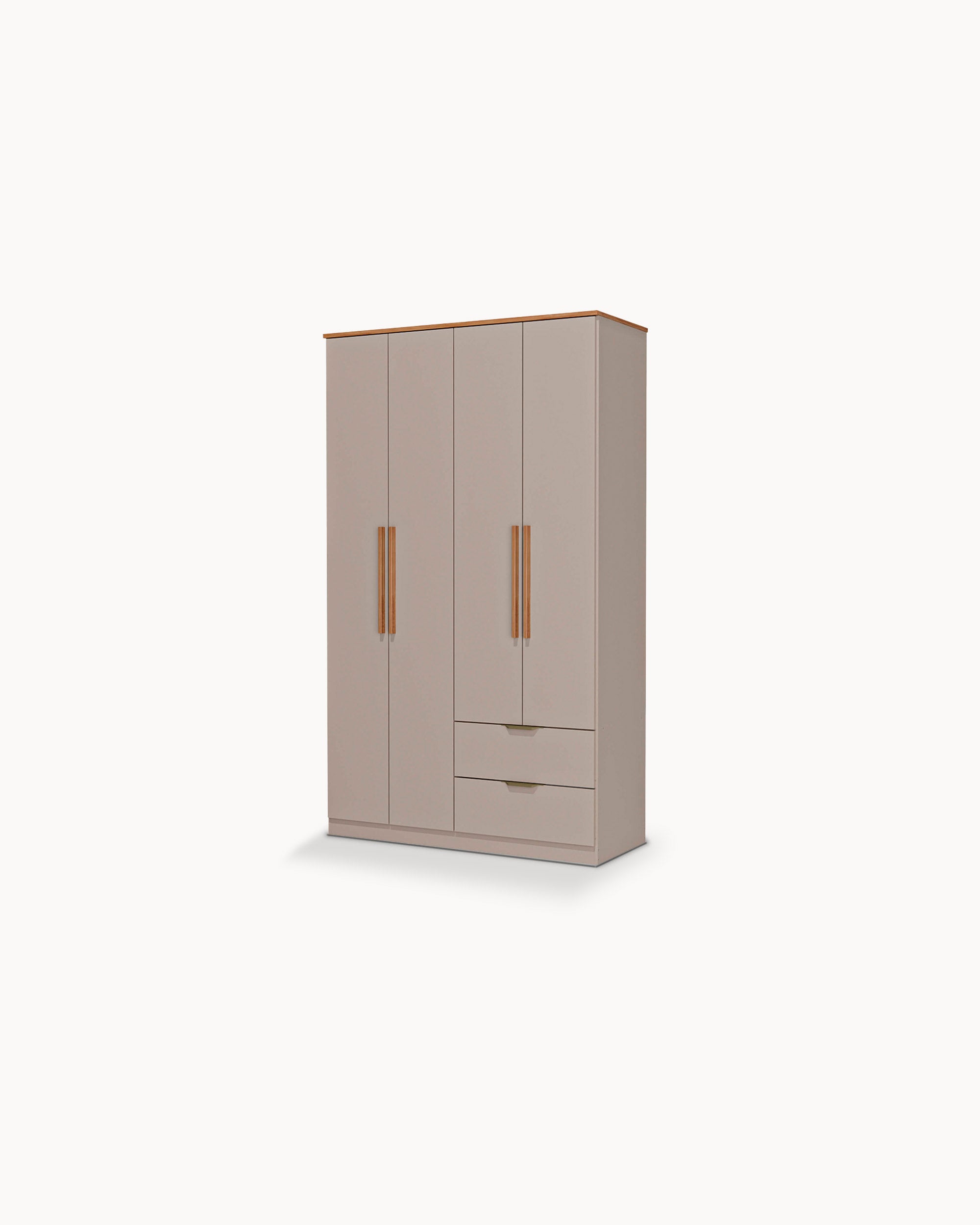 ALENA Wardrobe with 4 doors and 2 drawers
