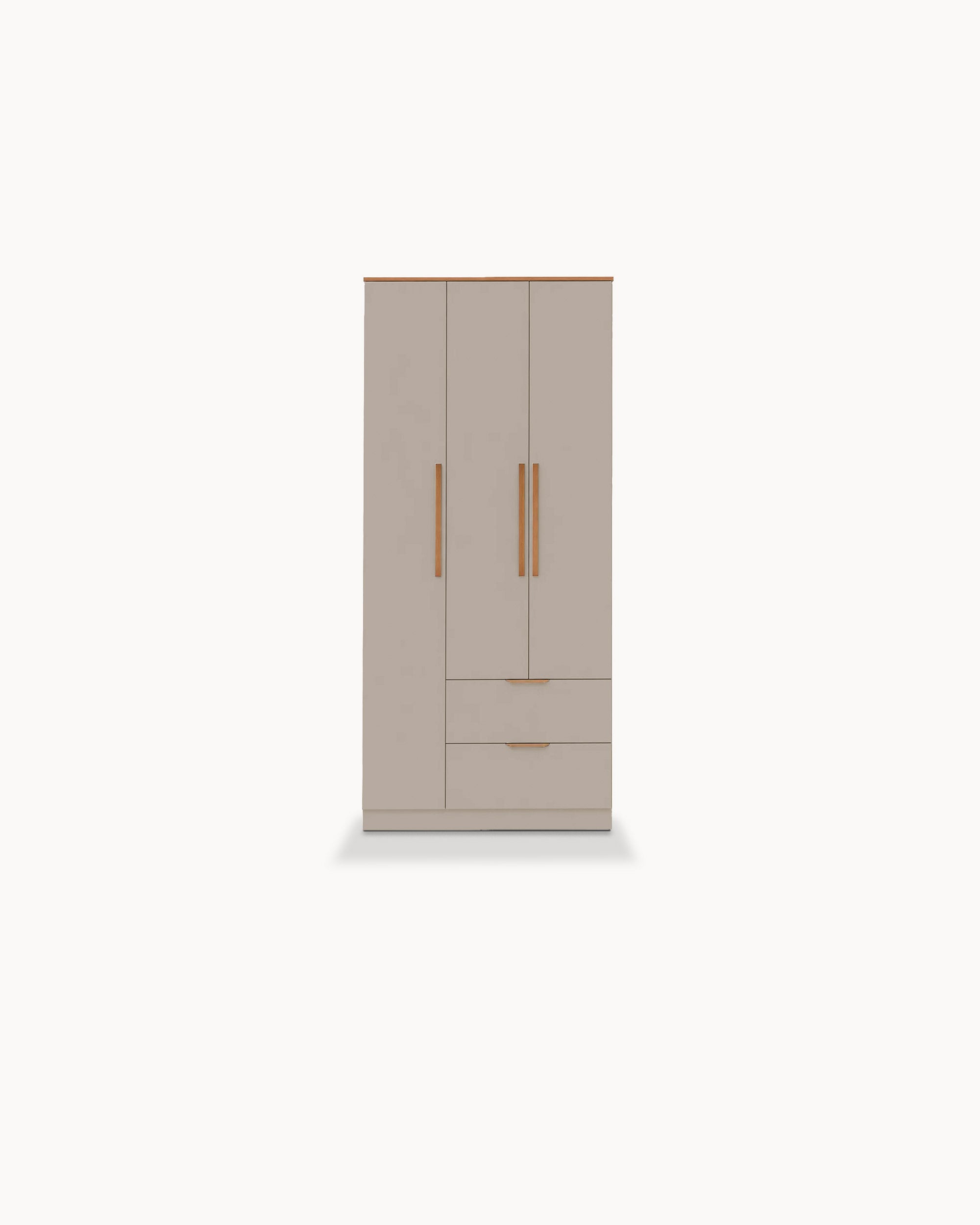 ALENA wardrobe with 3 doors and 2 drawers