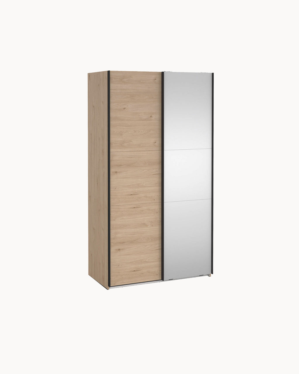 Armario COMO con 2 puertas, espejo y cómoda integrada