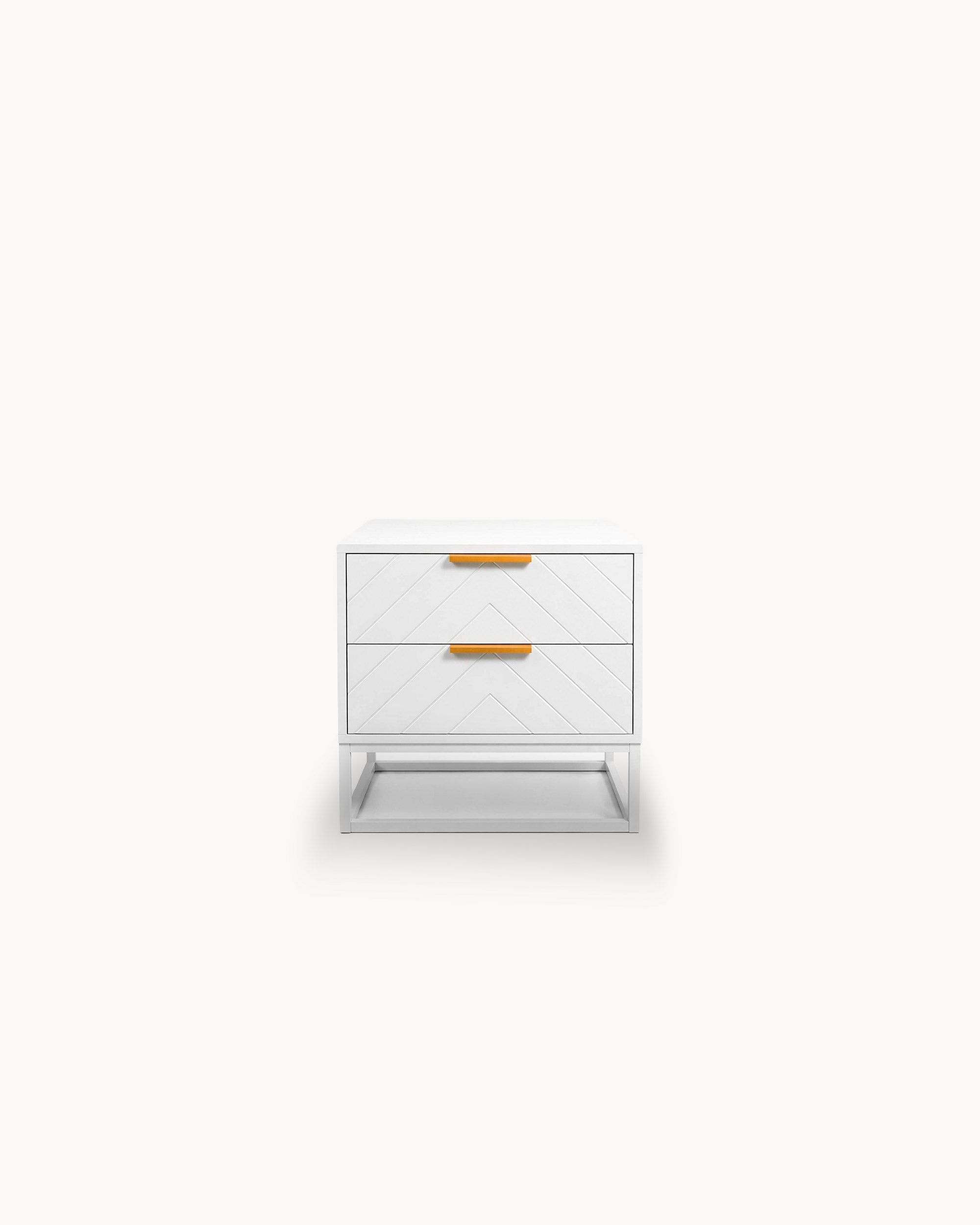 PASSY bedside table with 2 drawers