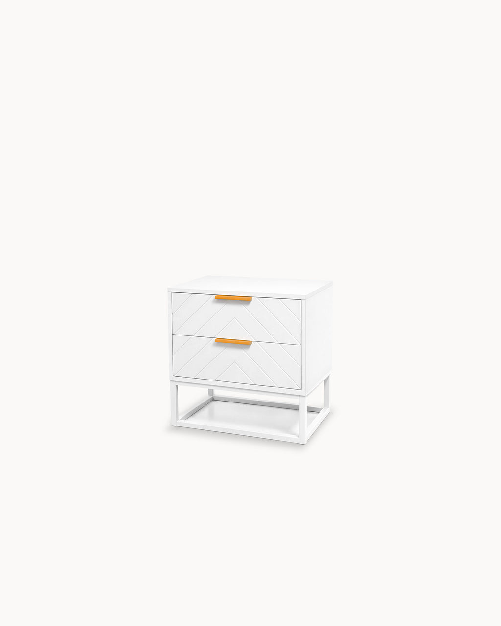 PASSY bedside table with 2 drawers