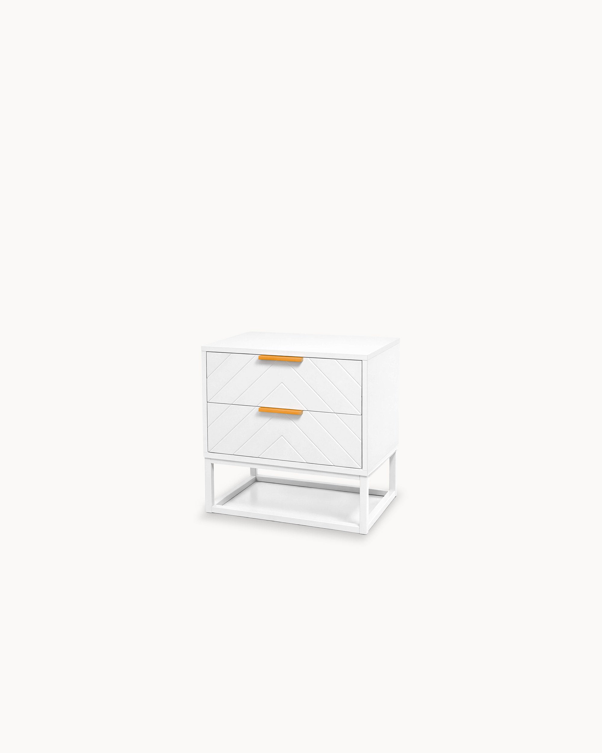 PASSY bedside table with 2 drawers