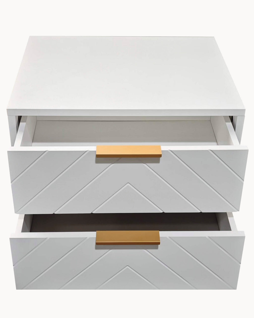 PASSY bedside table with 2 drawers