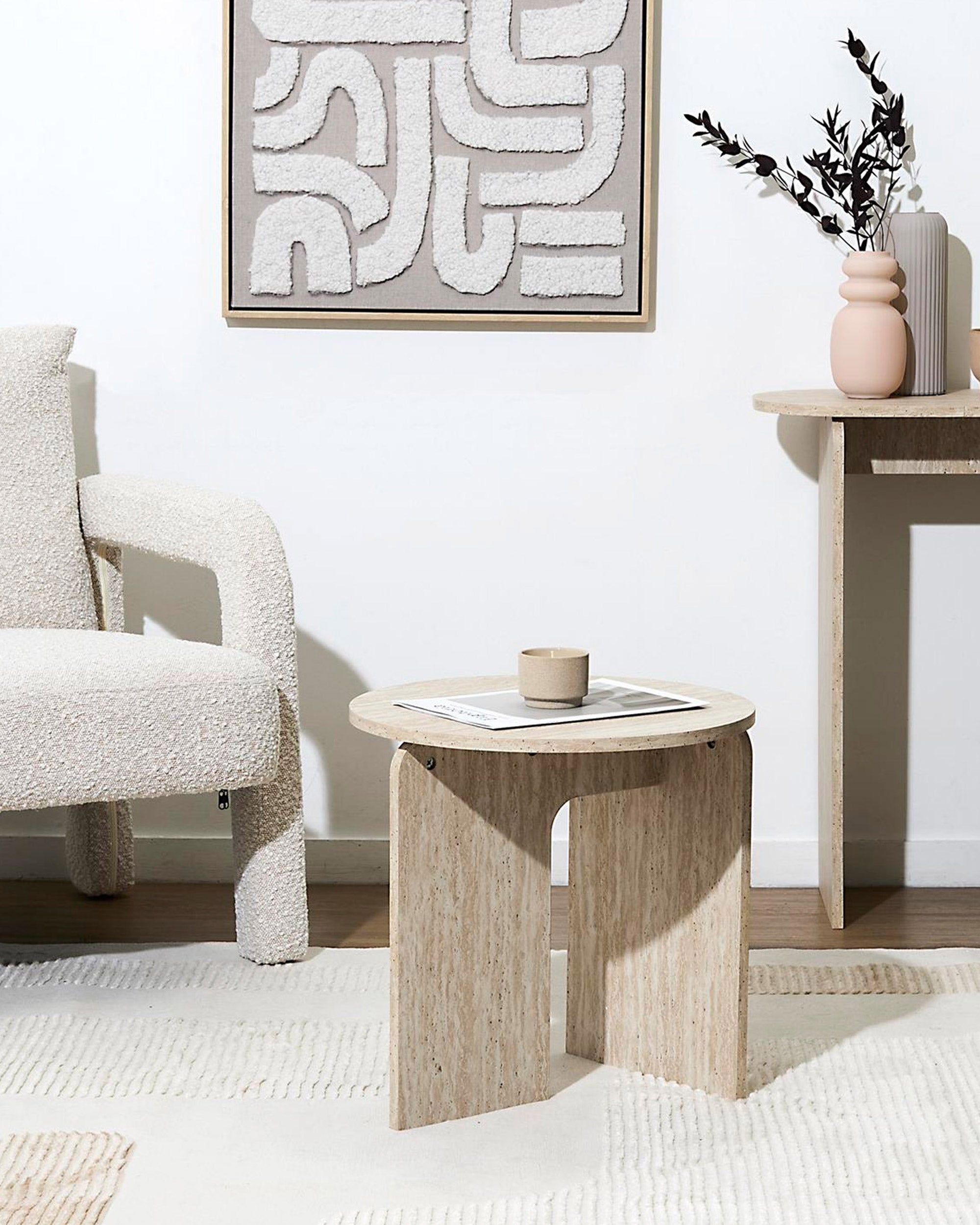 PIETRA Round Side Table (45cm)