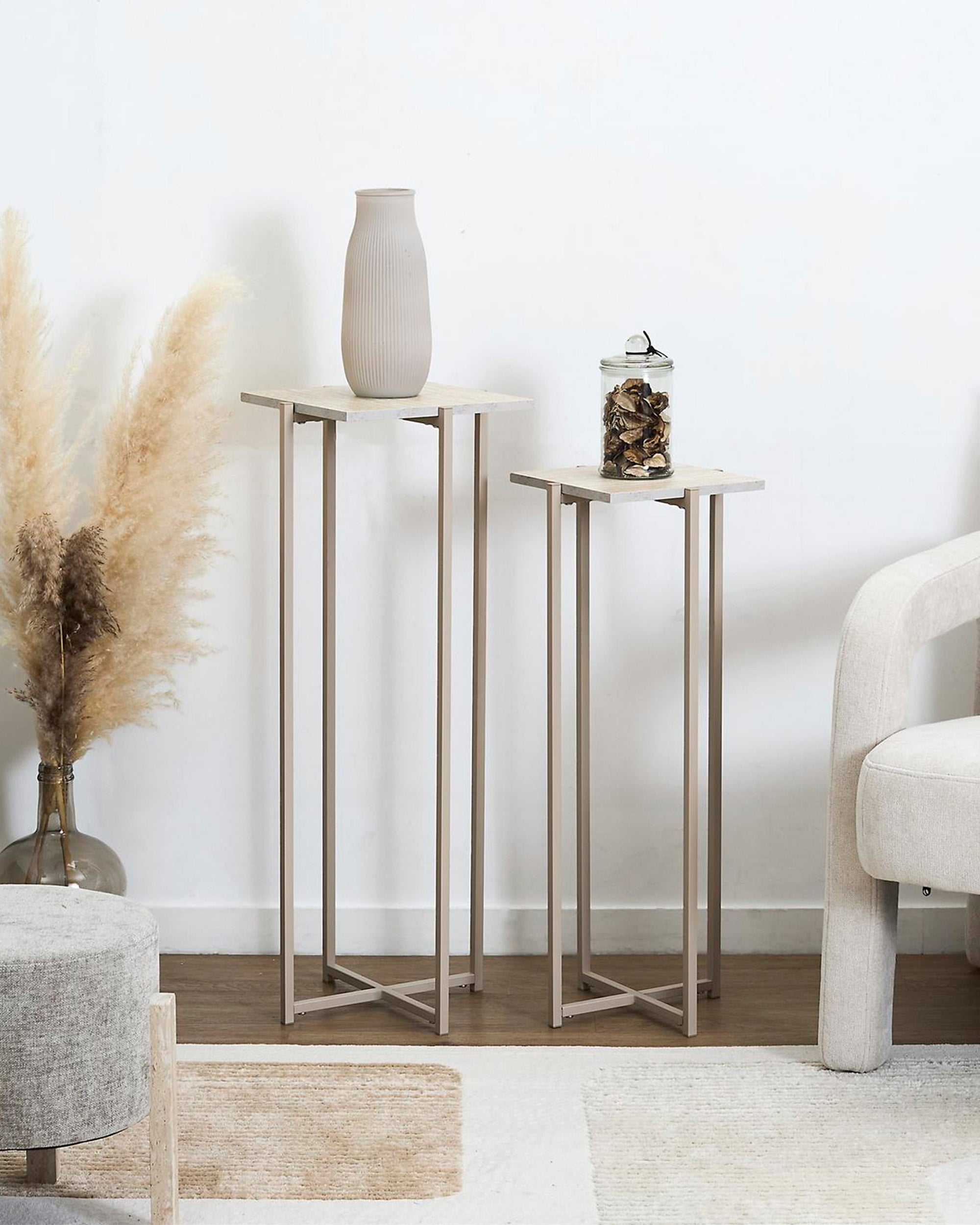 Set of 2 TERRA NOVA side tables