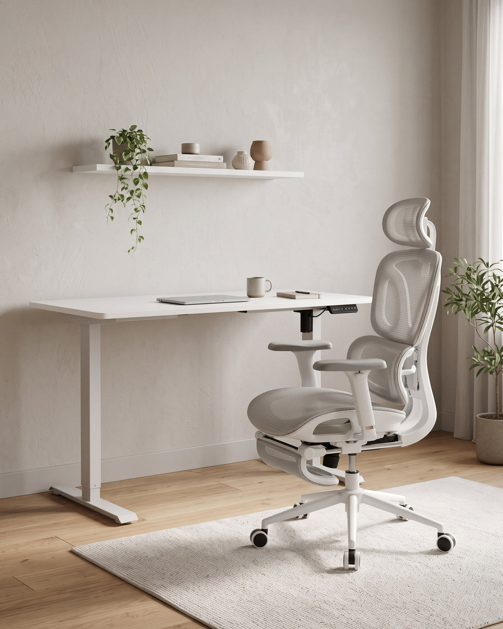 MASTER reclining office chair with footrest