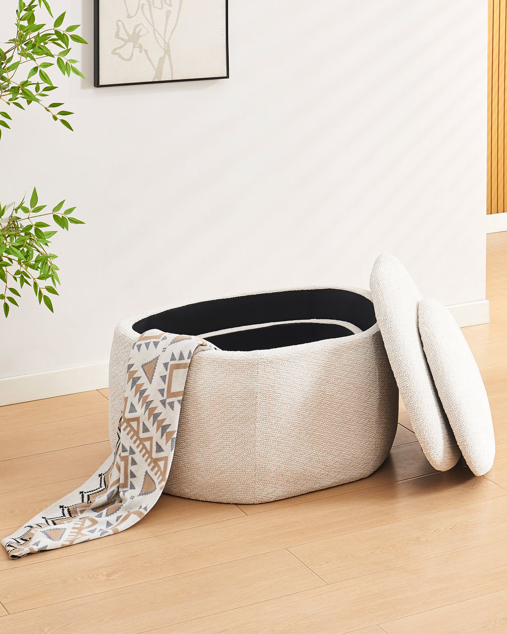 Set of 2 DELLA storage benches