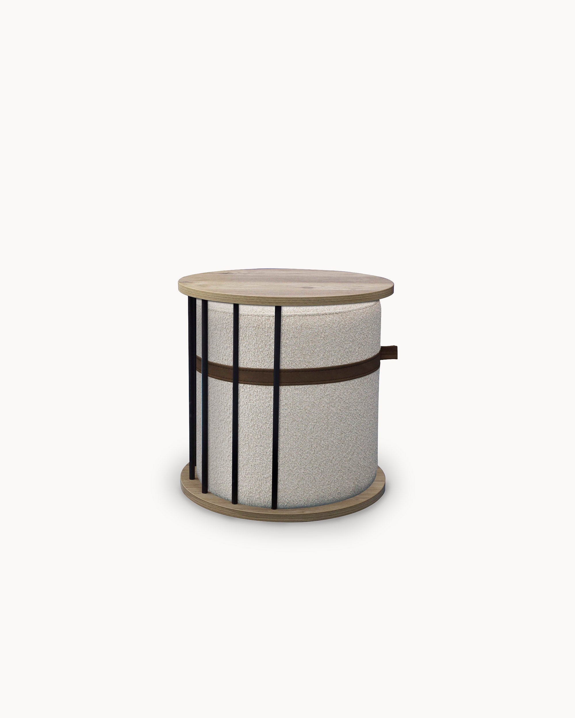 VENETO coffee table with integrated pouf