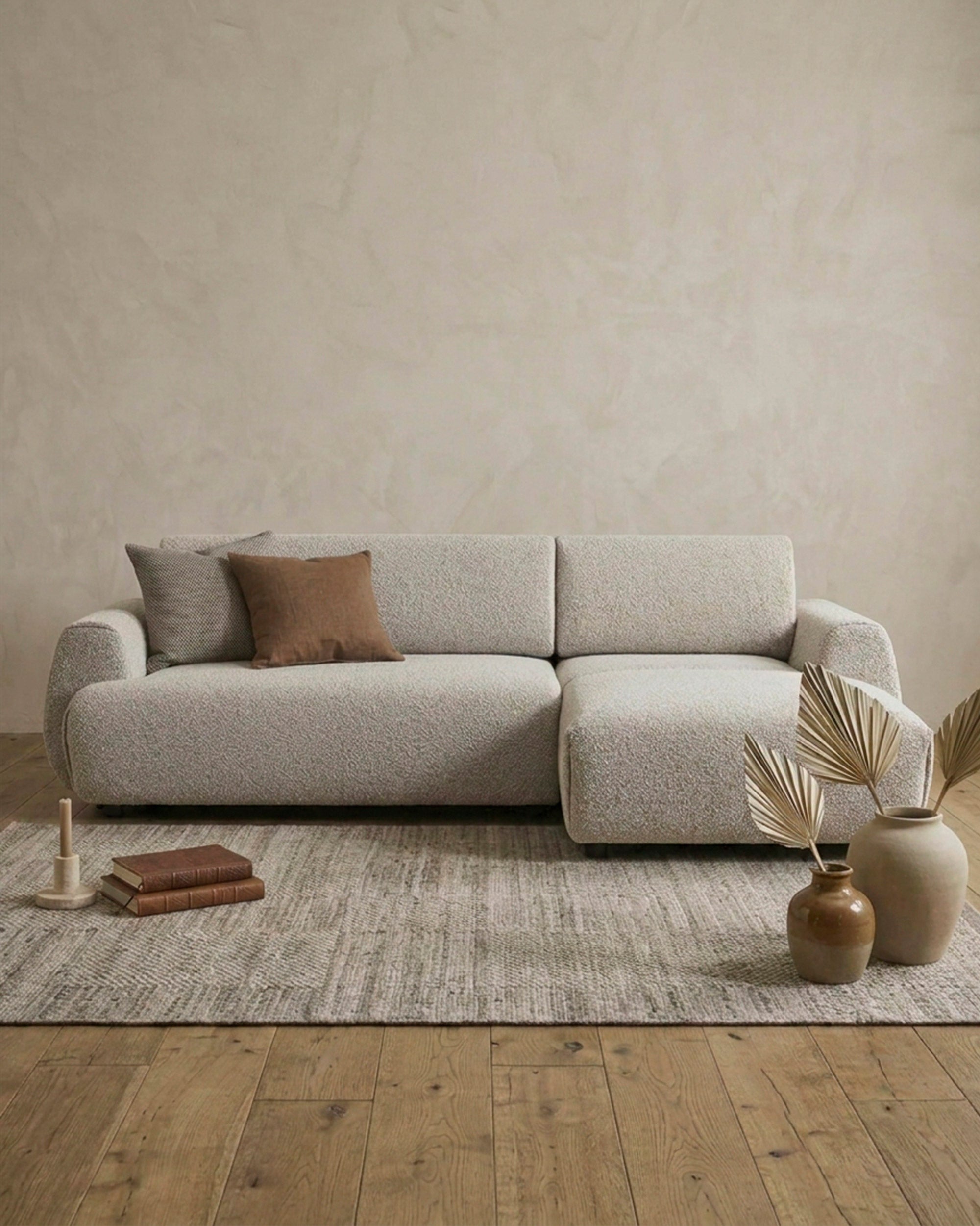 MONET chaise longue sofa bed with storage