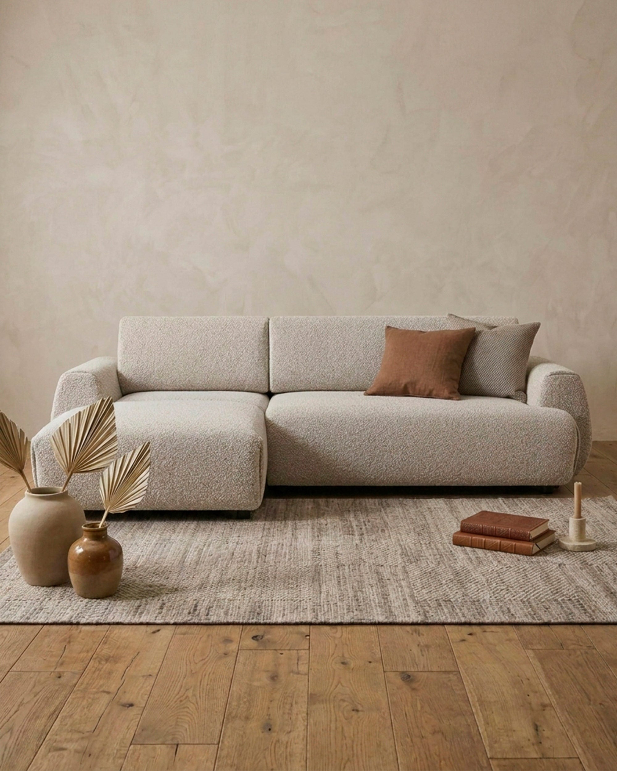 MONET chaise longue sofa bed with storage