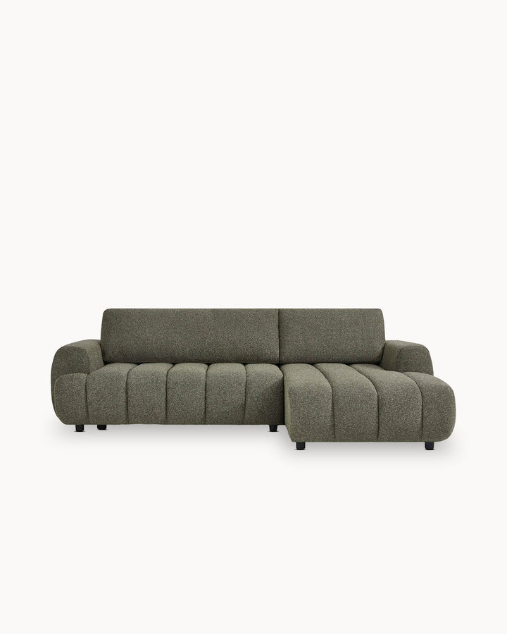Sofá chaise longue IMPRESSION com cama e baú