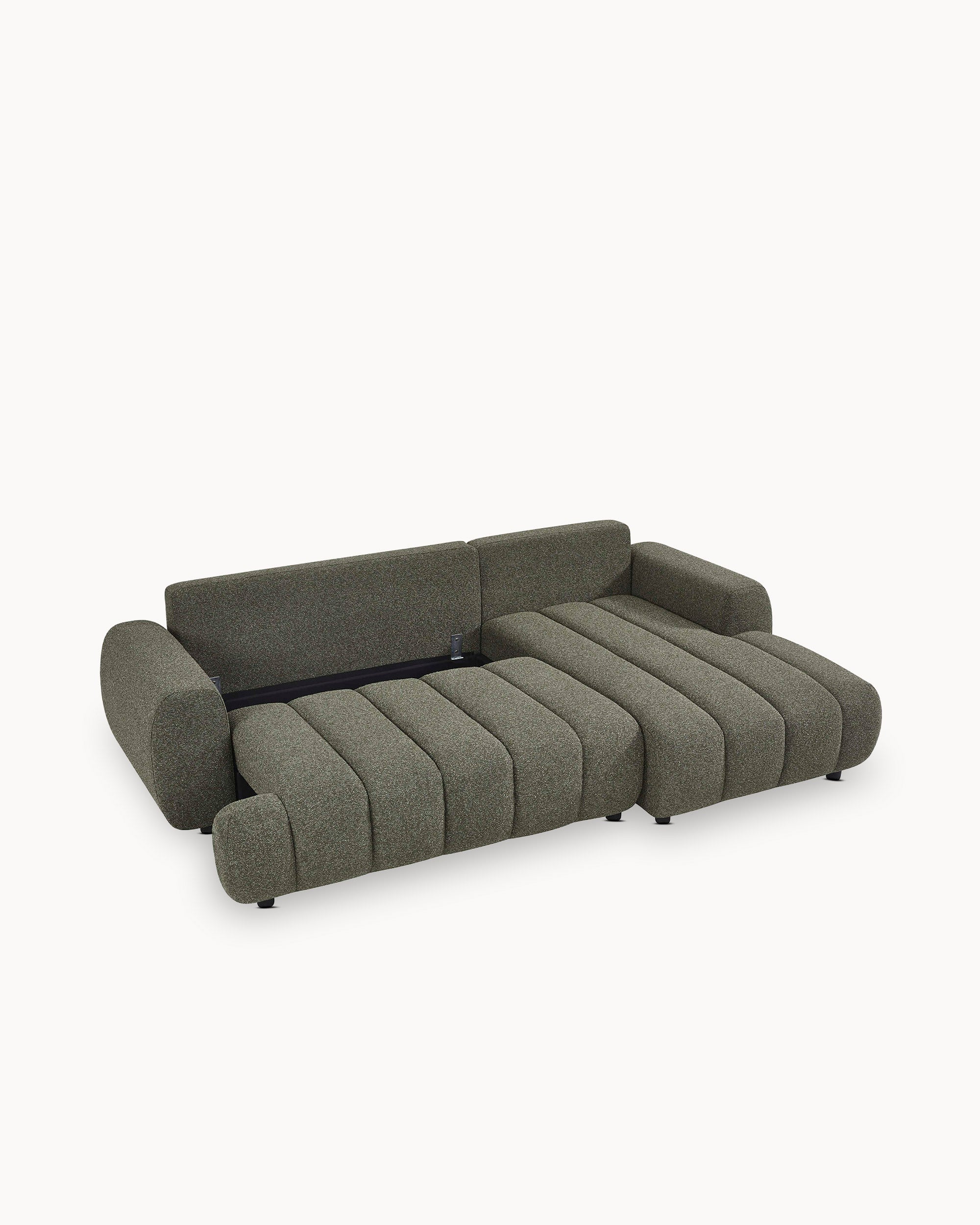Sofá chaise longue IMPRESSION con cama y arcón