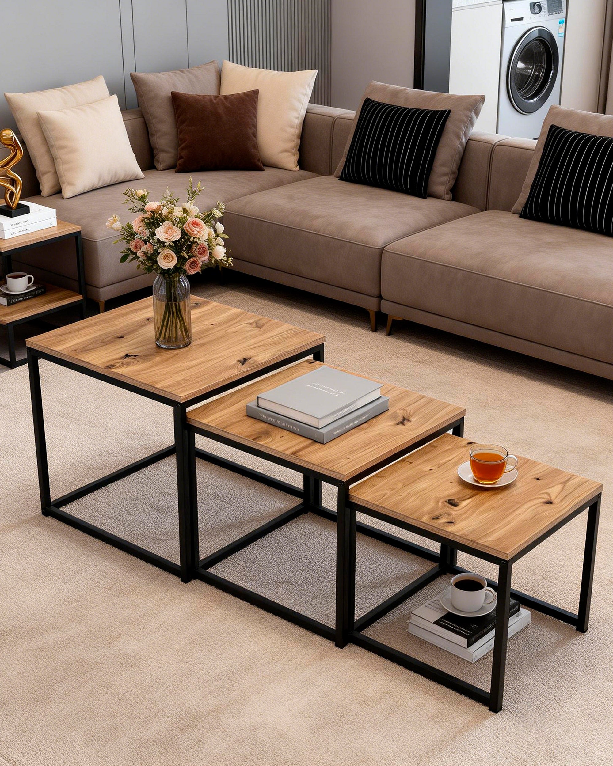 Set of 3 ABEL nesting tables