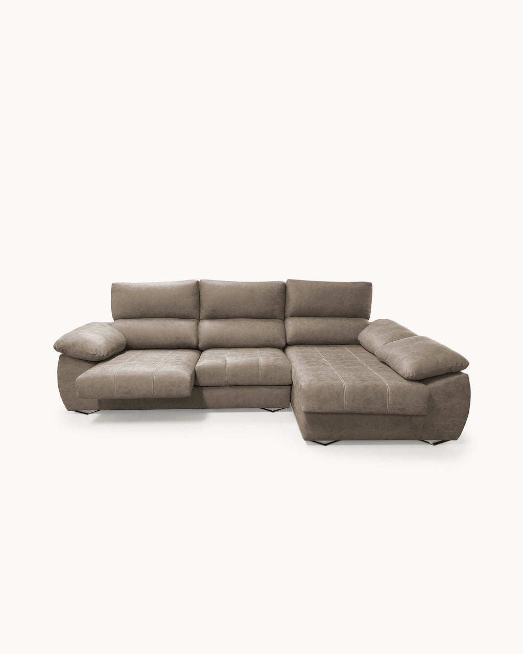 Sofá chaise longue MALIBU com 2 assentos deslizantes