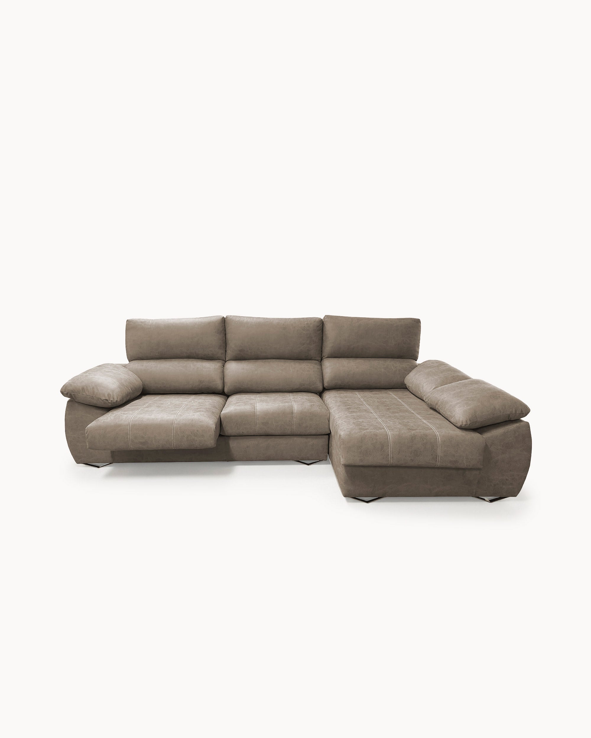 Sofá chaise longue MALIBU com 2 assentos deslizantes