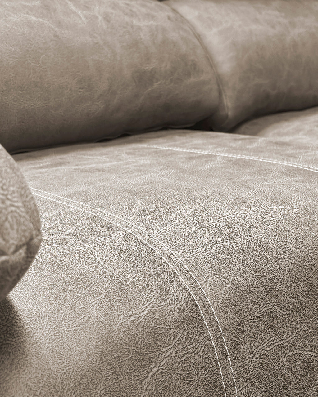 Sofá chaise longue MALIBU com 2 assentos deslizantes