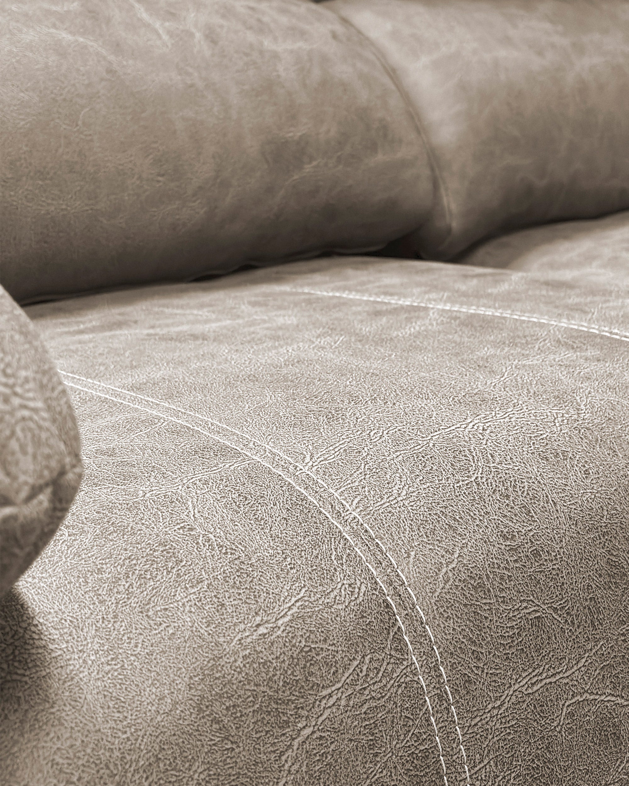 Sofá chaise longue MALIBU com 2 assentos deslizantes