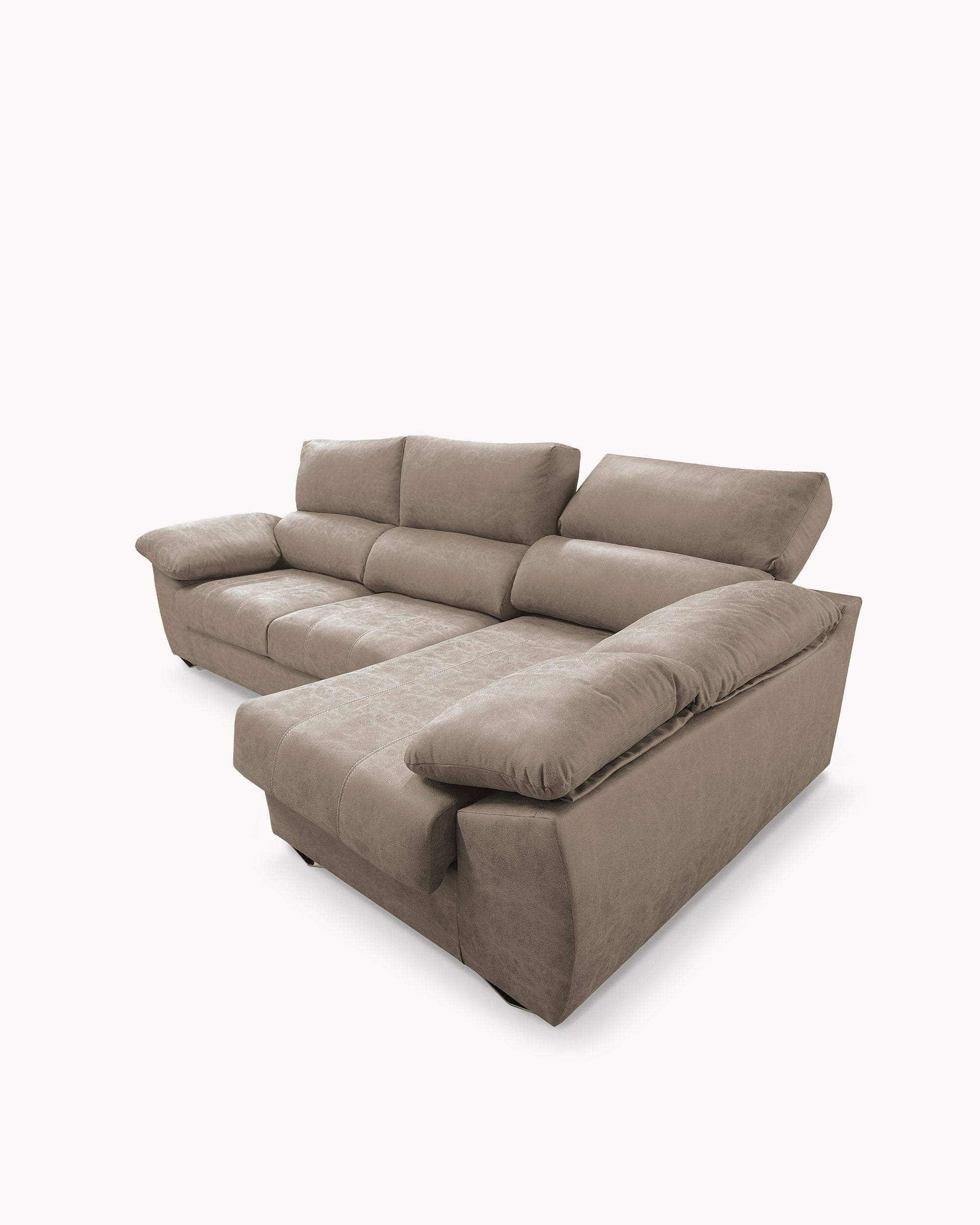 Sofá chaise longue MALIBU com 2 assentos deslizantes