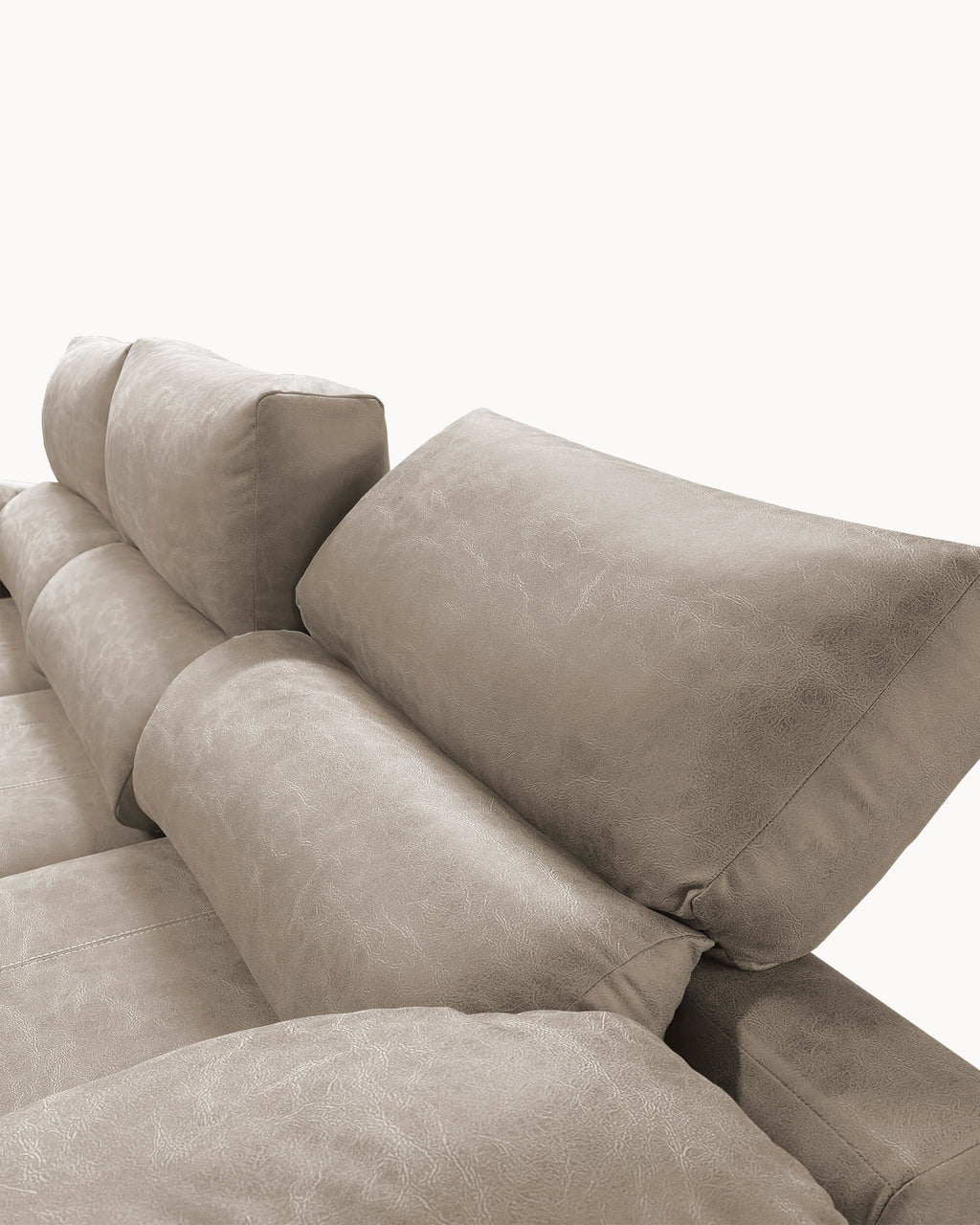 Sofá chaise longue MALIBU com 2 assentos deslizantes