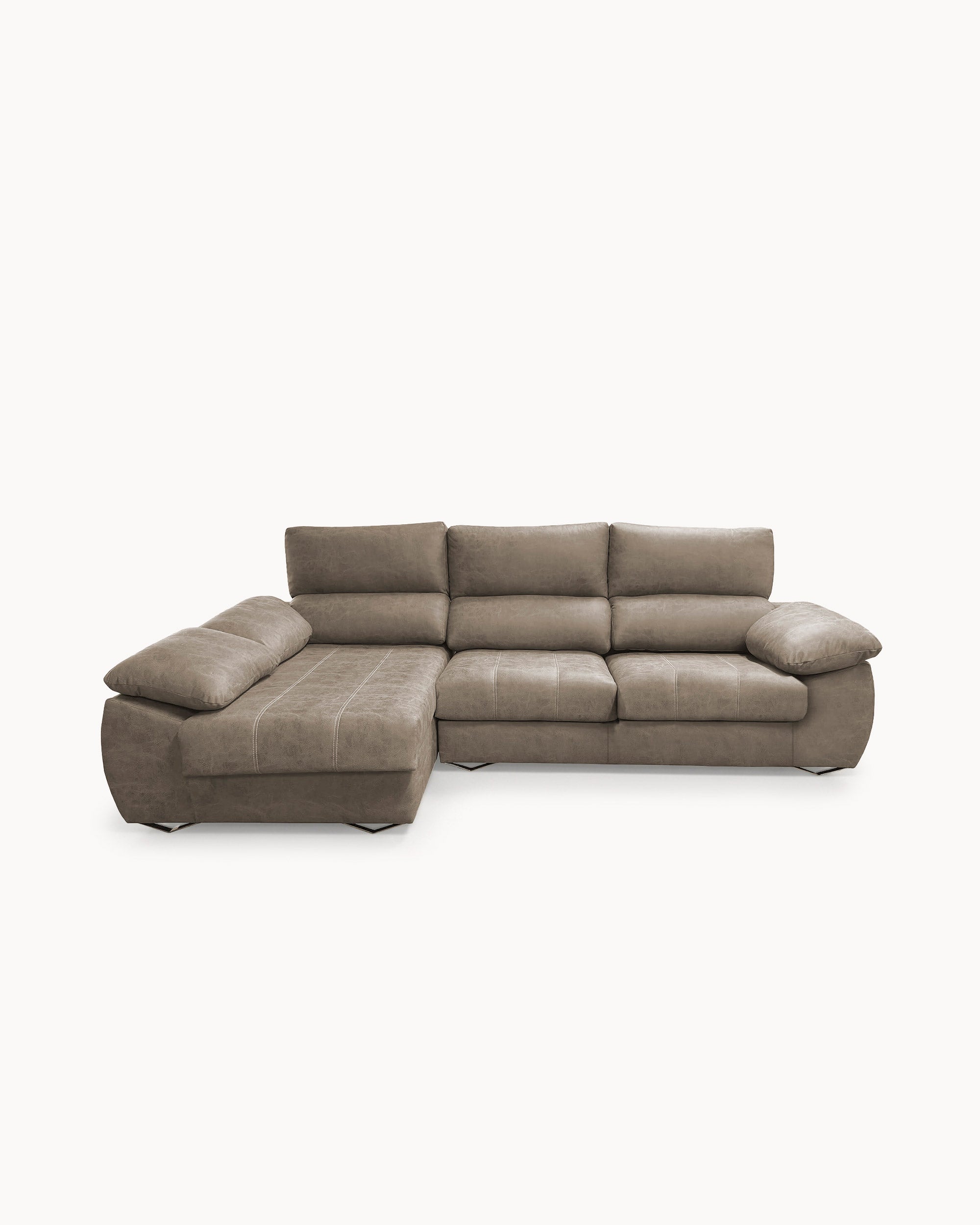 MALIBU chaise longue sofa with 2 sliding seats