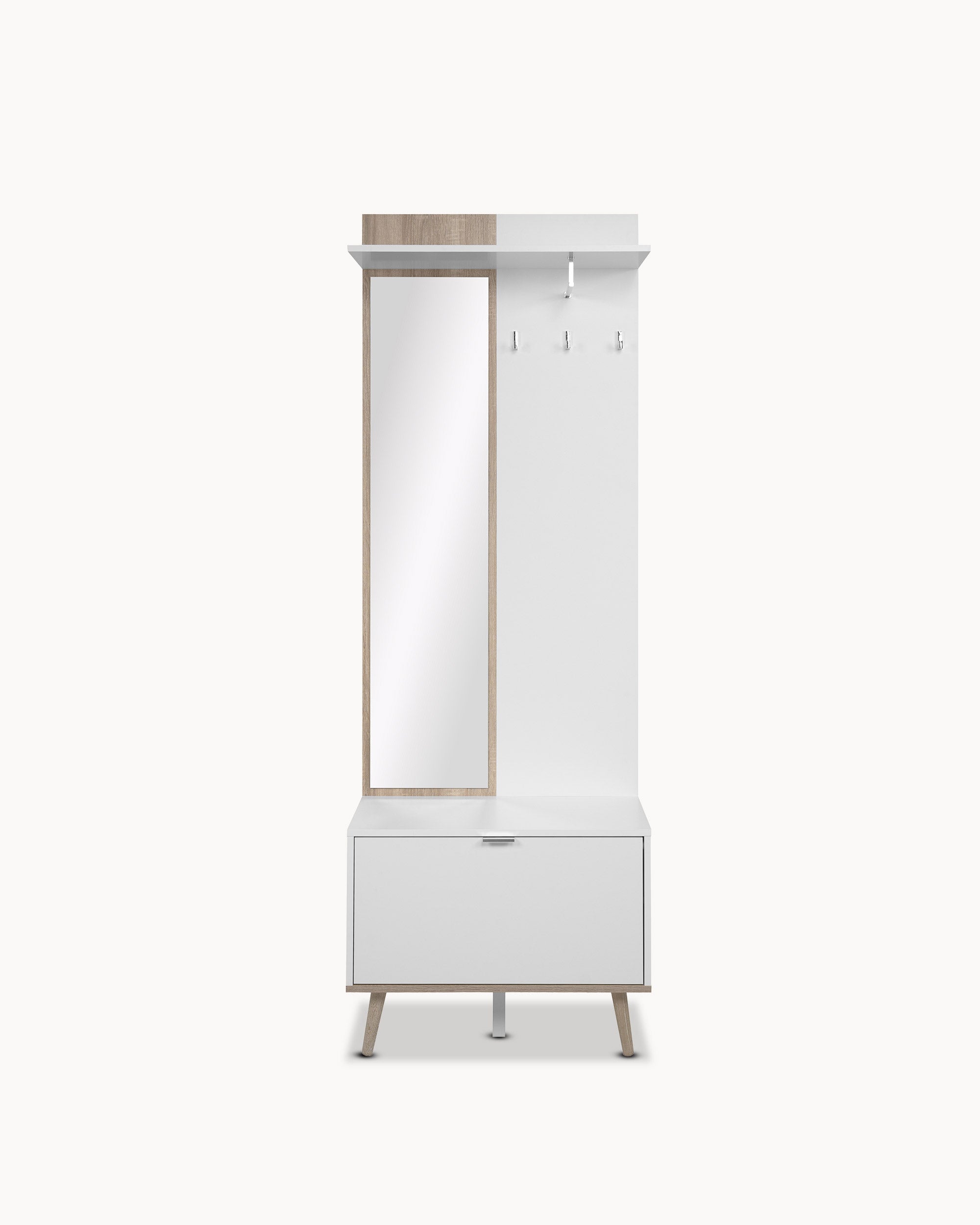GOTEBORG entrance hall furniture with mirror and coat rack