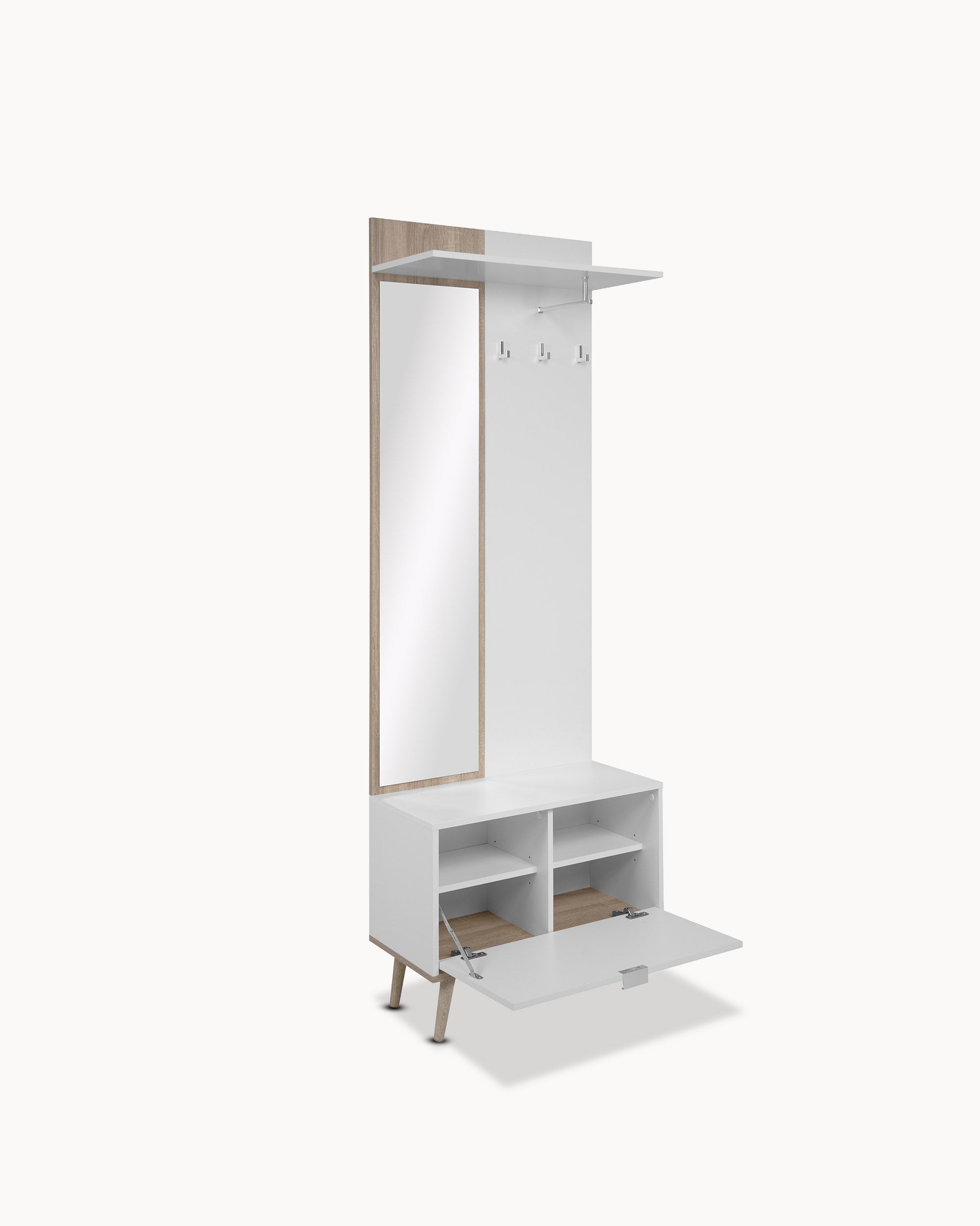 GOTEBORG entrance hall furniture with mirror and coat rack