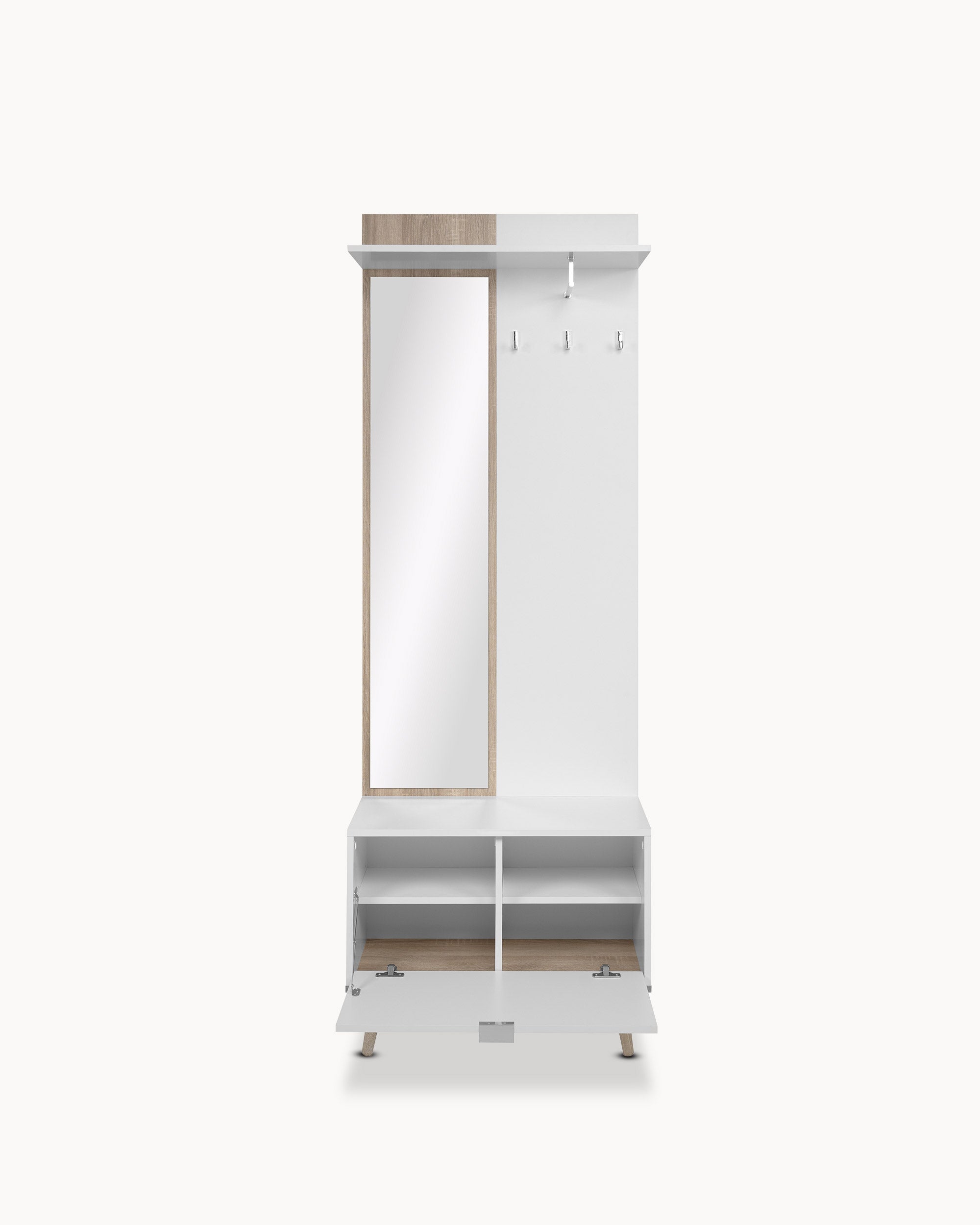 GOTEBORG entrance hall furniture with mirror and coat rack