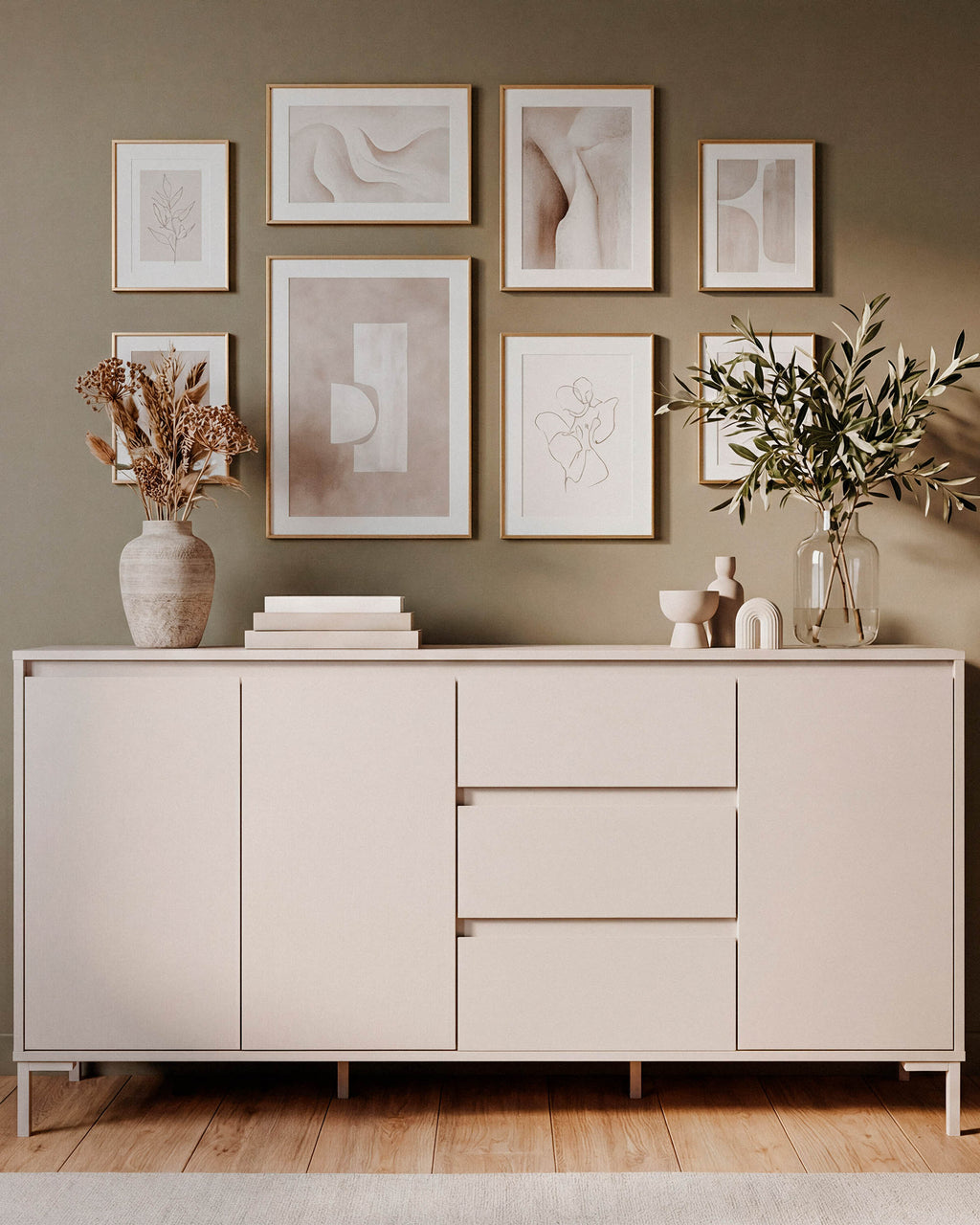 KORSIKA Sideboard with 3 doors and 3 drawers