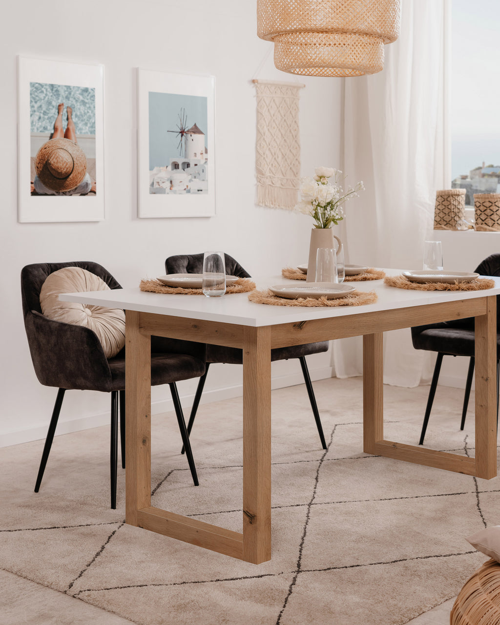 Extendable DENVER dining table (160-200cm)