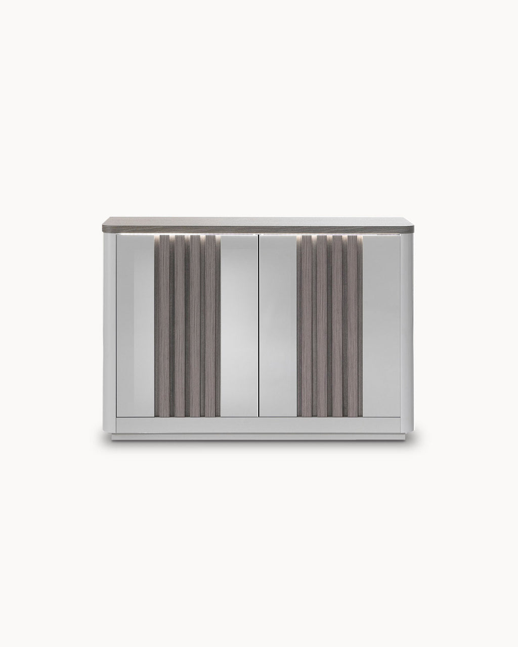 PESARO sideboard with LED and 2 doors