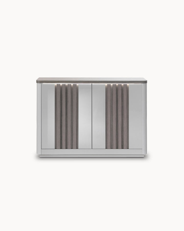 PESARO sideboard with LED and 2 doors