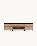 BROWN TV cabinet with 2 doors and 1 drawer